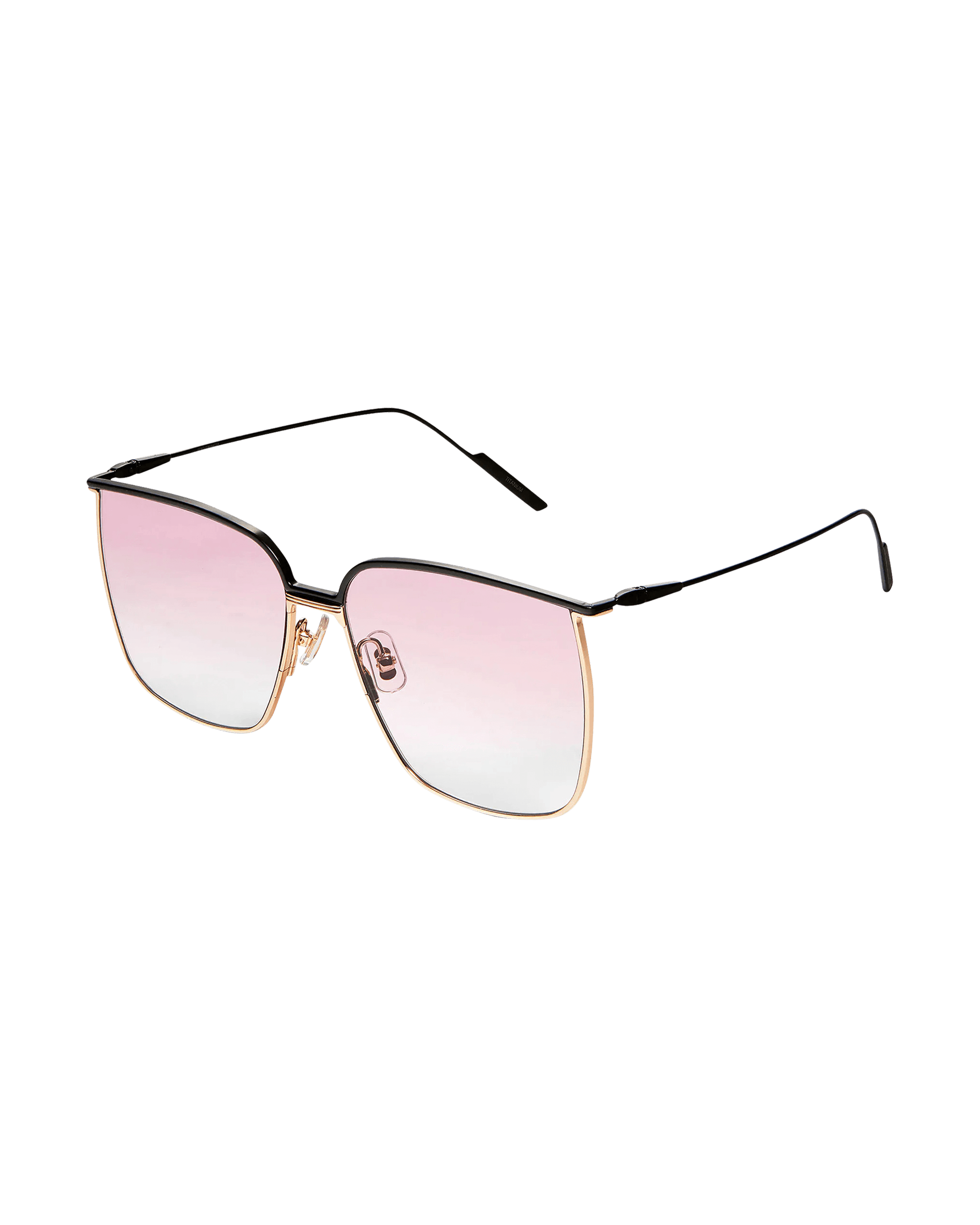 Gentle Monster Hightolow Black Gold-Pink Gradient Eyewear Sunglasses HIGHTOLOW-M02 M02