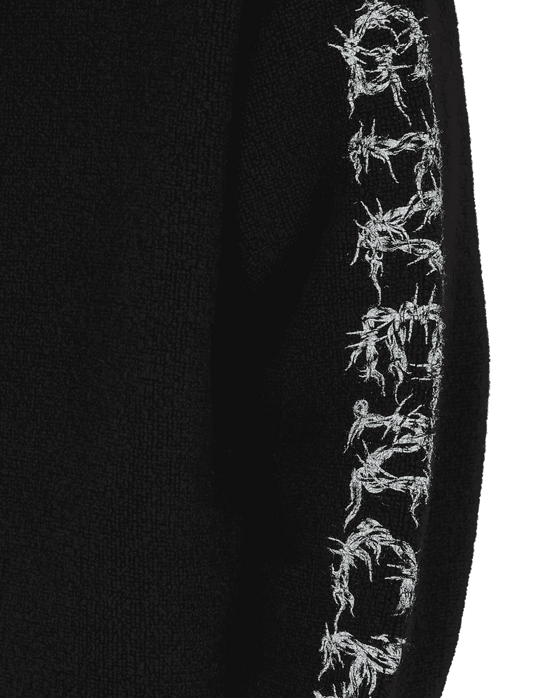 Givenchy Barbedwire Printed Black Sweatshirts Hoodies BM00TM4Y7Y001 001