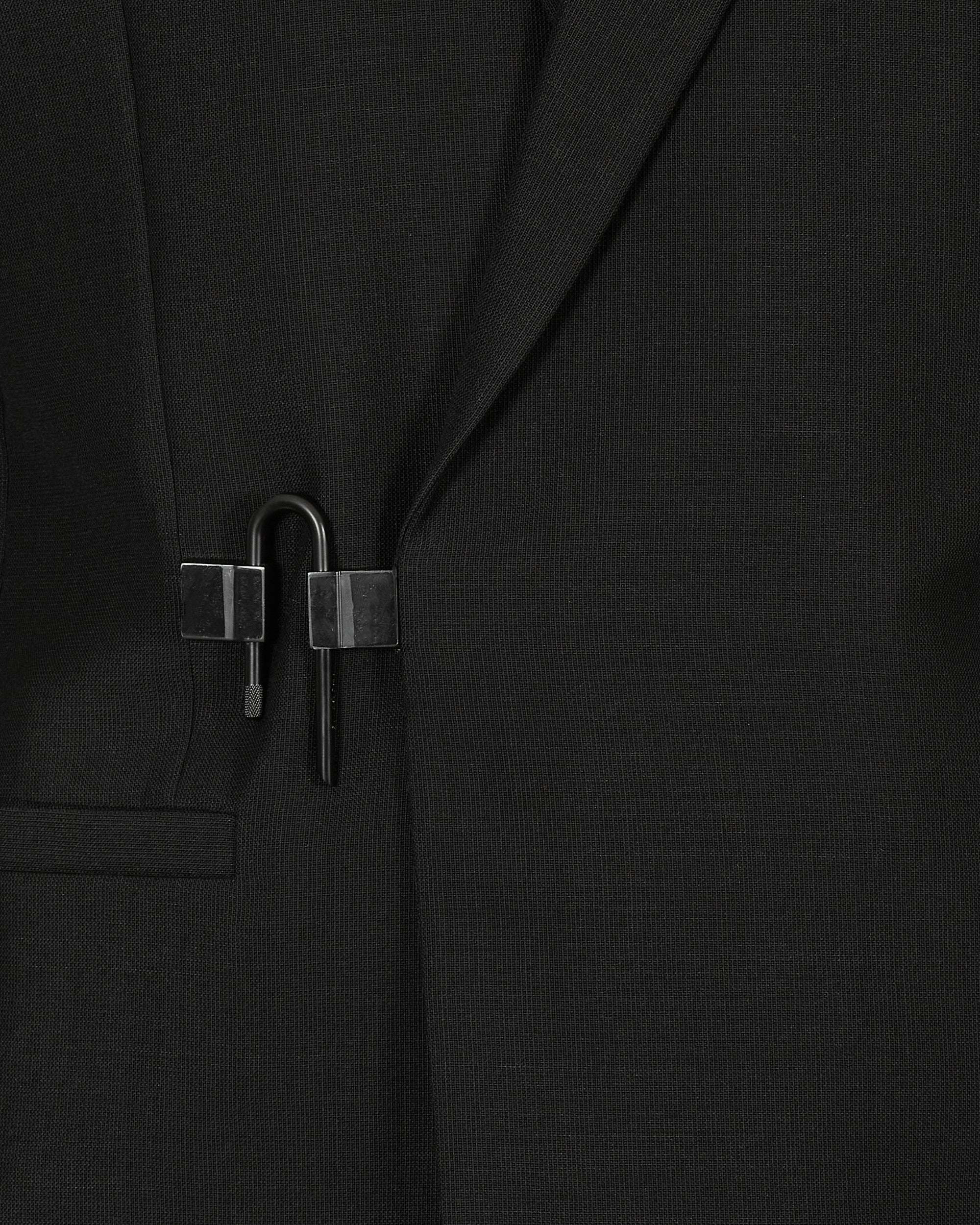 Givenchy U Lock Light Slim Fit Notch Jacket Black Coats and Jackets Jackets BM30BX13SQ 001