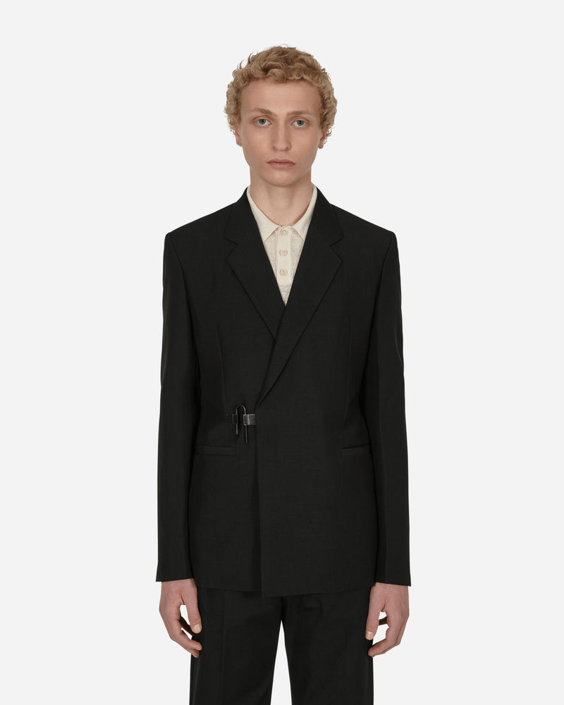 Givenchy U Lock Light Slim Fit Notch Jacket Black Coats and Jackets Jackets BM30BX13SQ 001