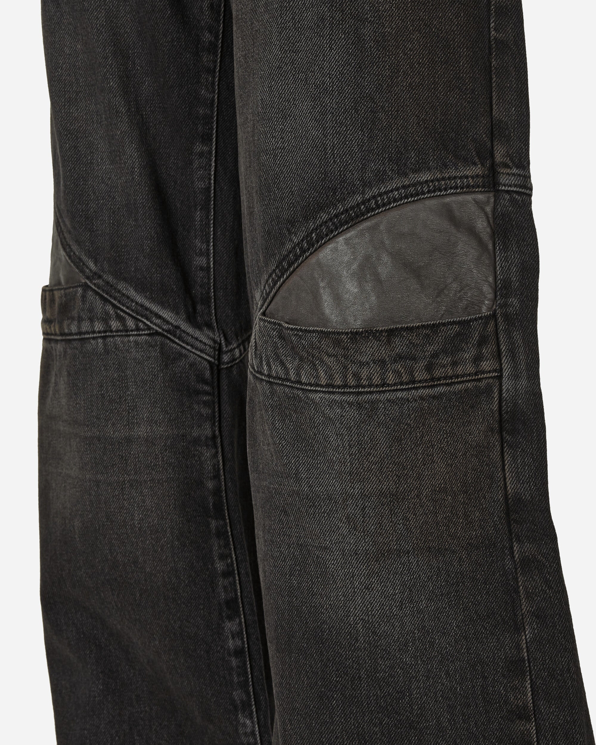 Guess USA Gusa Lowrise Wide Leg Denim Gusa Stained Black M Pants Trousers W3BU32D57F0 FJ0B