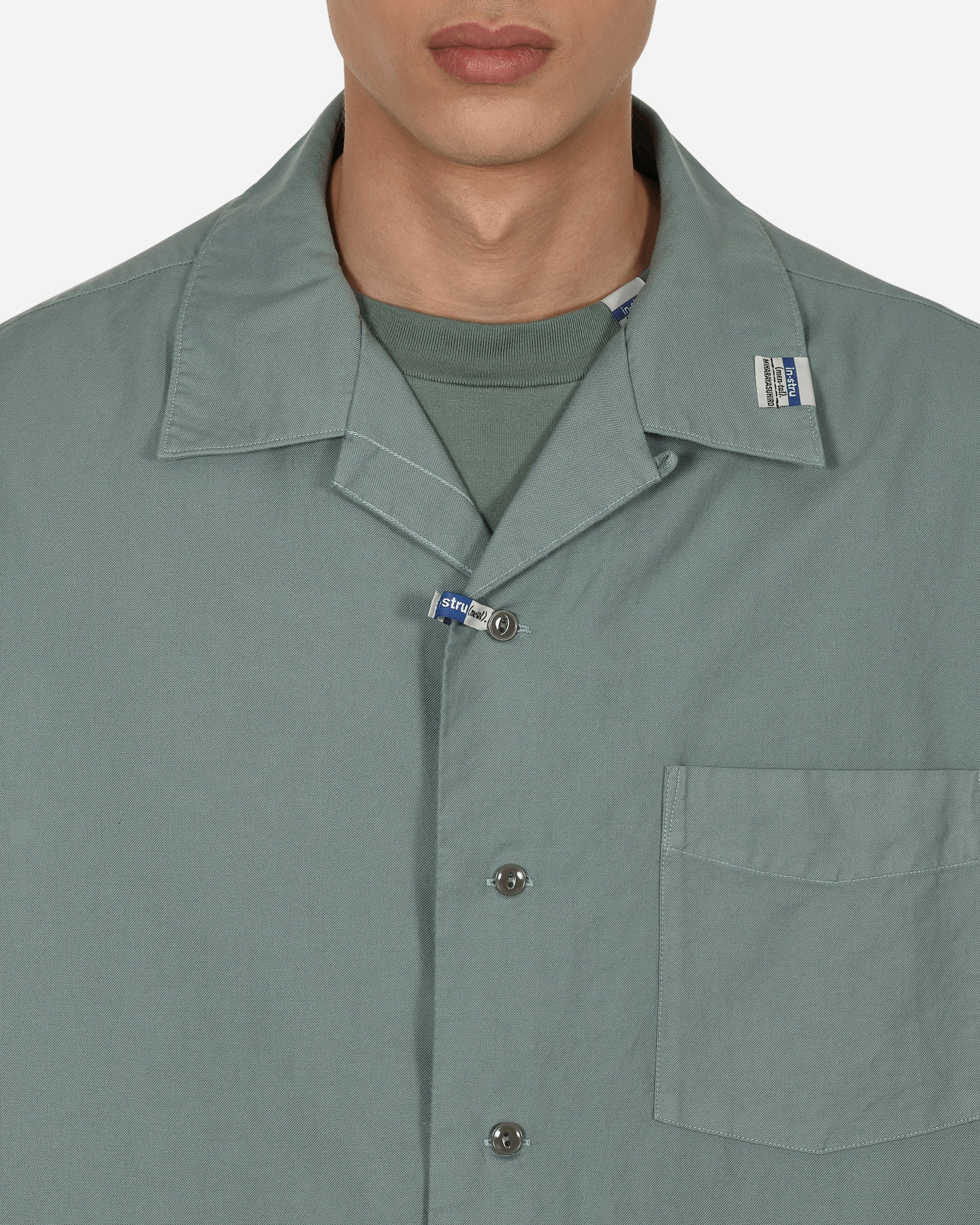 Instrumental Short Sleeve Oxford Shirt Green Shirts Shortsleeve I06SH012 GREEN