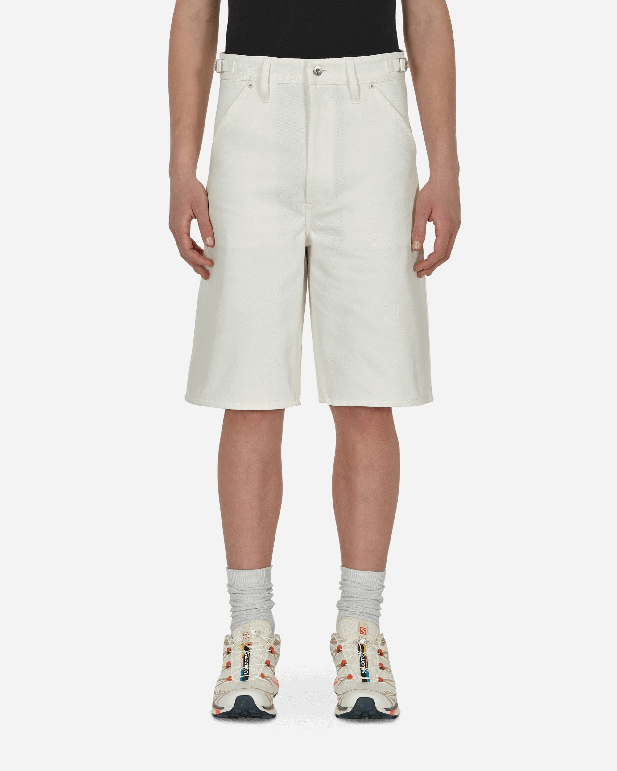 Jil Sander Denim Trouser 23 Shorts - New White Denim Washed Natural Shorts Short JPUU663168-MU246300 102