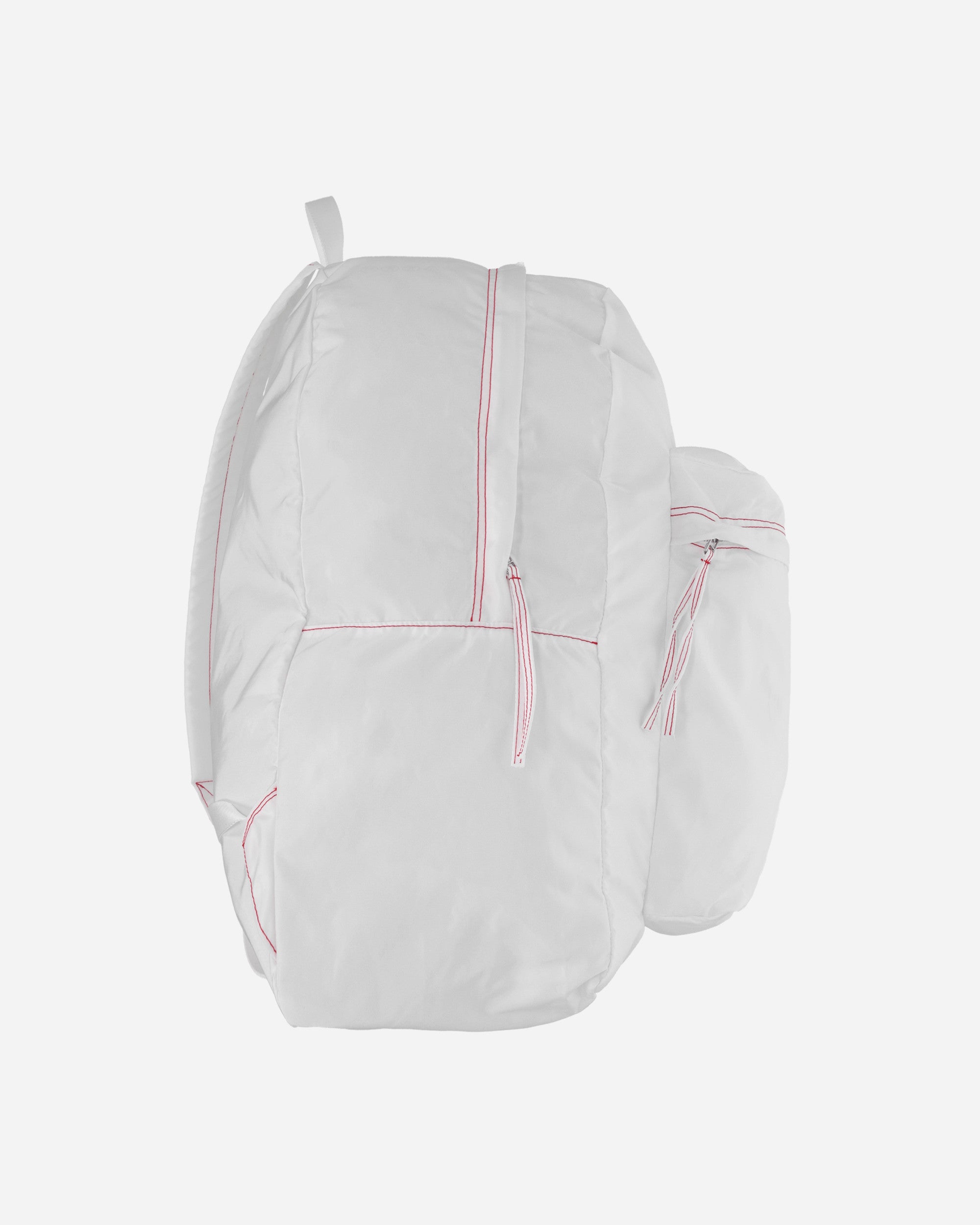 Kanghyuk Airbag Embossed Backpack White/Red Stitch  Bags and Backpacks Backpacks RMA22SSAC01 002