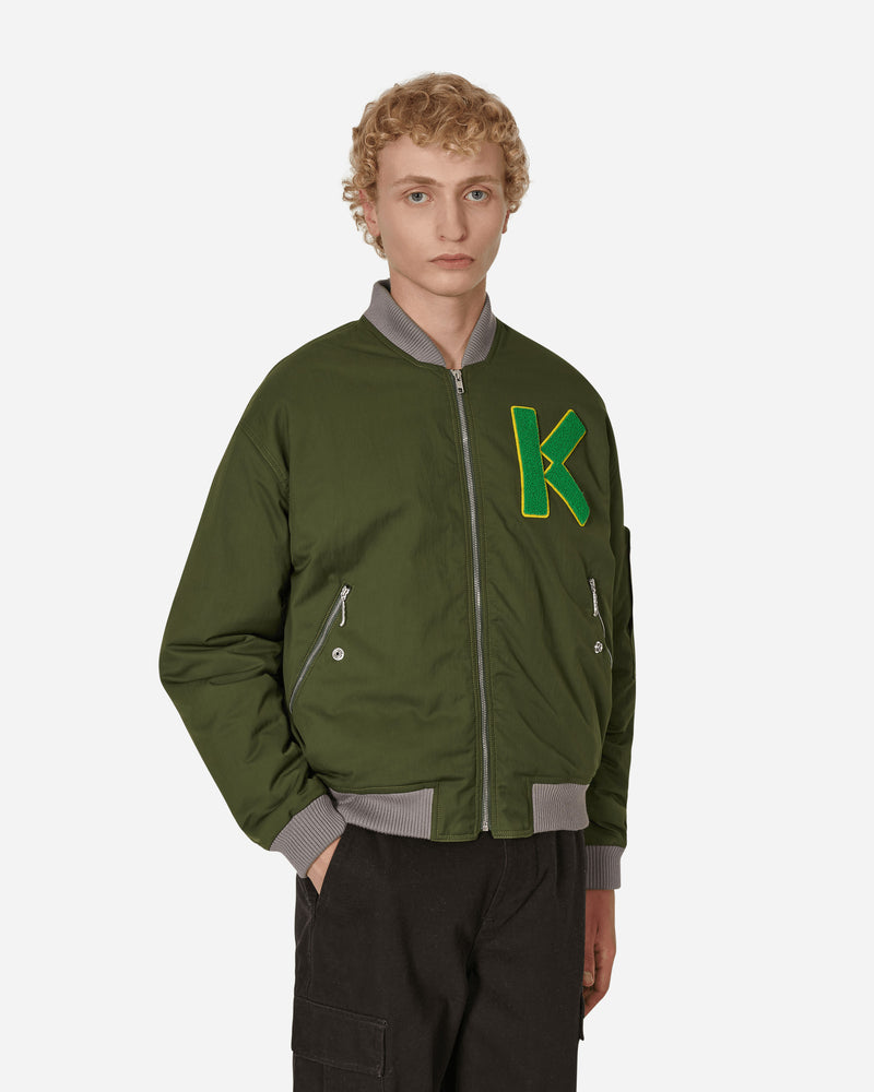 Kenzo Paris Blouson Dark Khaki Coats and Jackets Jackets FC65BL1279OC 51