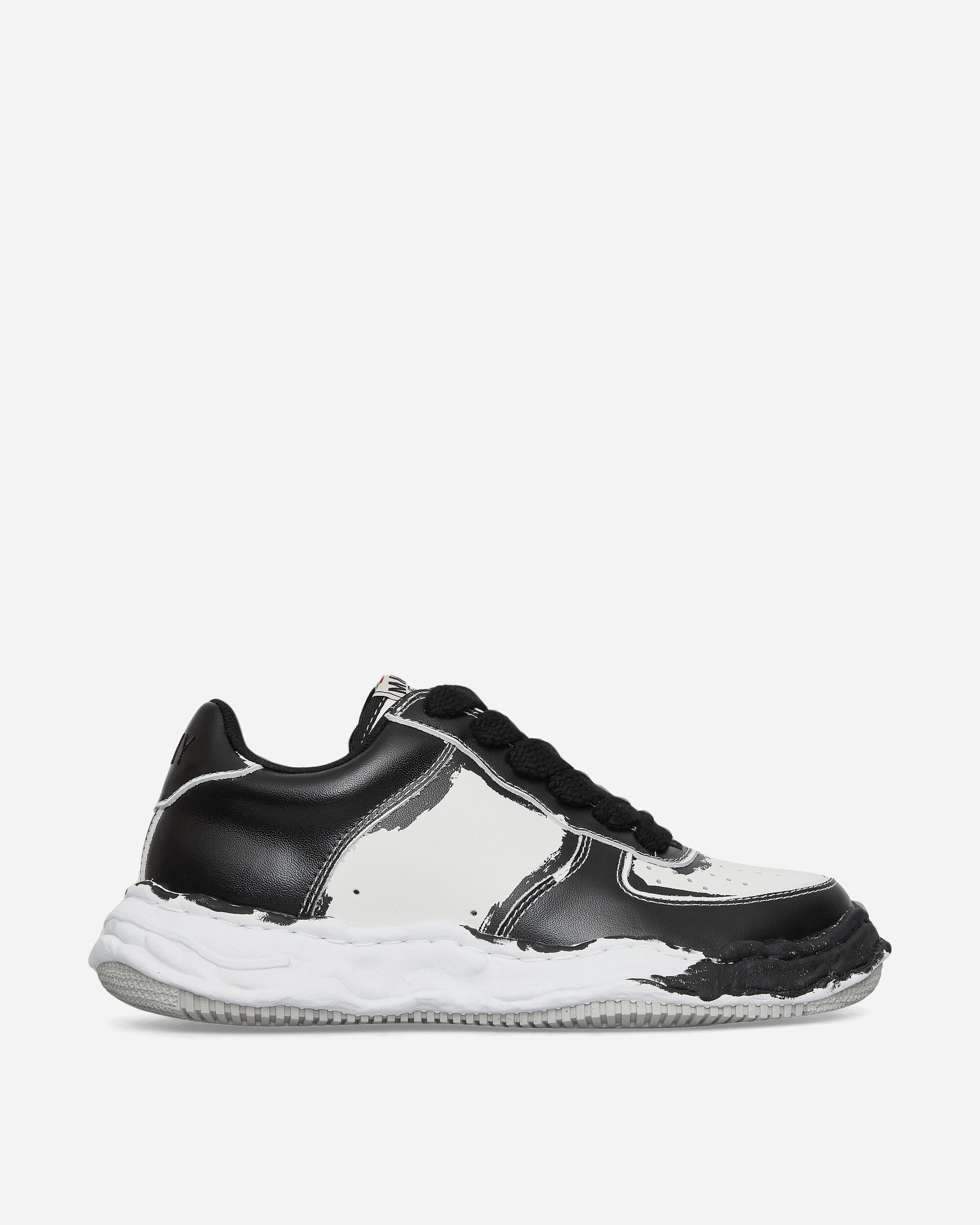 Maison MIHARA YASUHIRO Wayne Low/Original Sole Printed Leather Black/White Sneakers Low A11FW725 BLACKWHITE