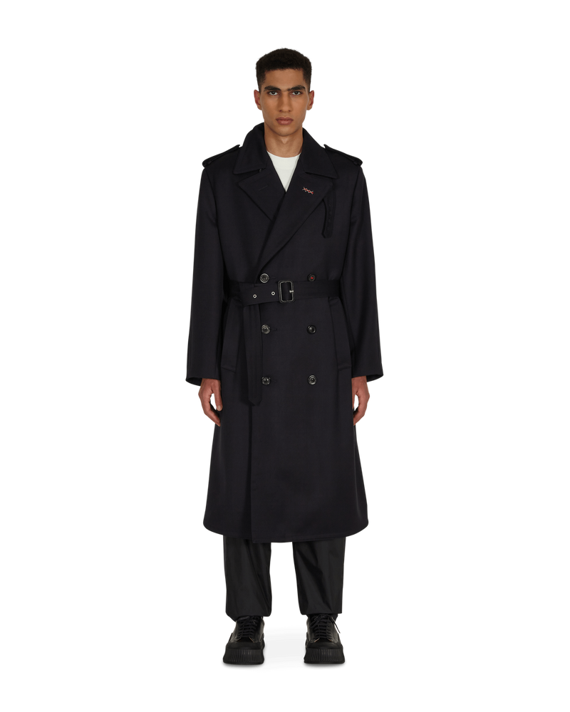 Maison Margiela Trench Coat Dark Blue Coats and Jackets Coats S50AH0102S48842 511