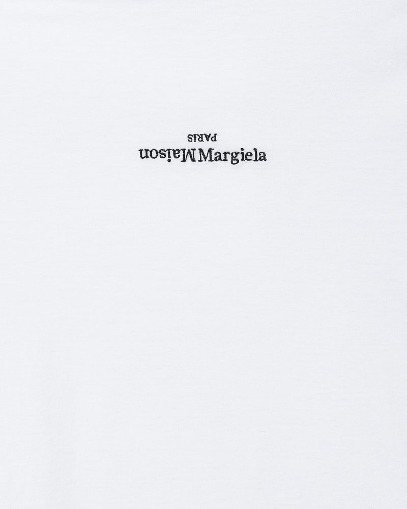 Maison Margiela T-Shirt White/Black Embroidery T-Shirts Shortsleeve S30GC0701 994