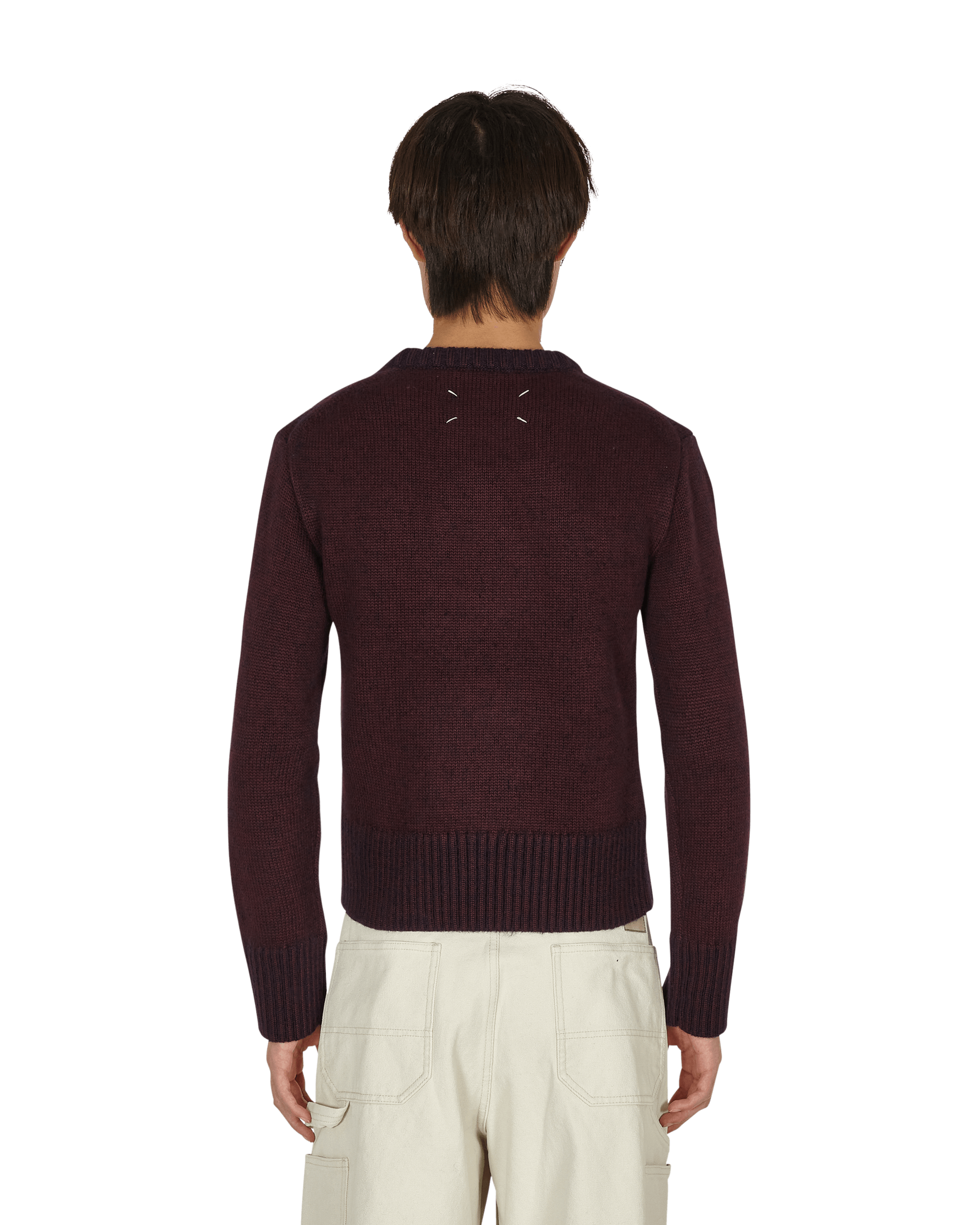 Maison Margiela Sweater Bordeaux Knitwears Sweaters S50GP0264S17850 248F