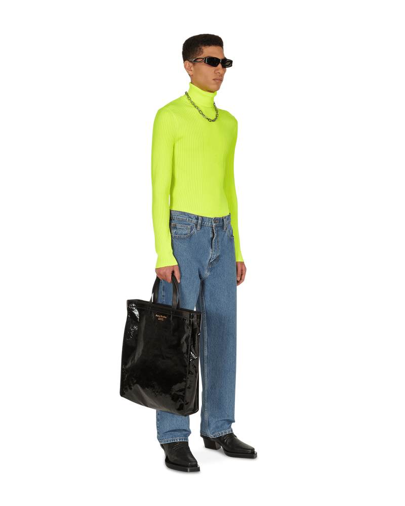 Martine Rose Ribbed Capo Fluo Yellow Knitwears Turtleneck M926KW MR023