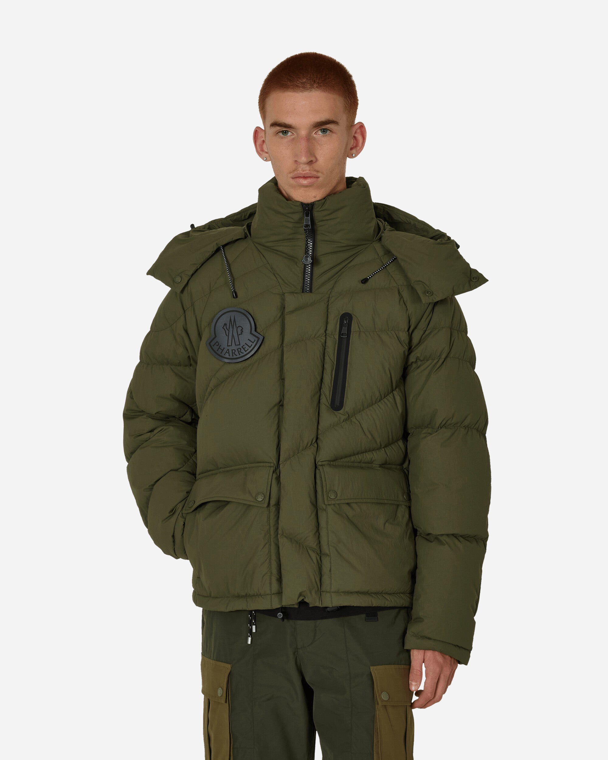 Moncler Genius Chestnut Jacket X Pharell Williams Green Coats and Jackets Down Jackets 1A00001M3404 889