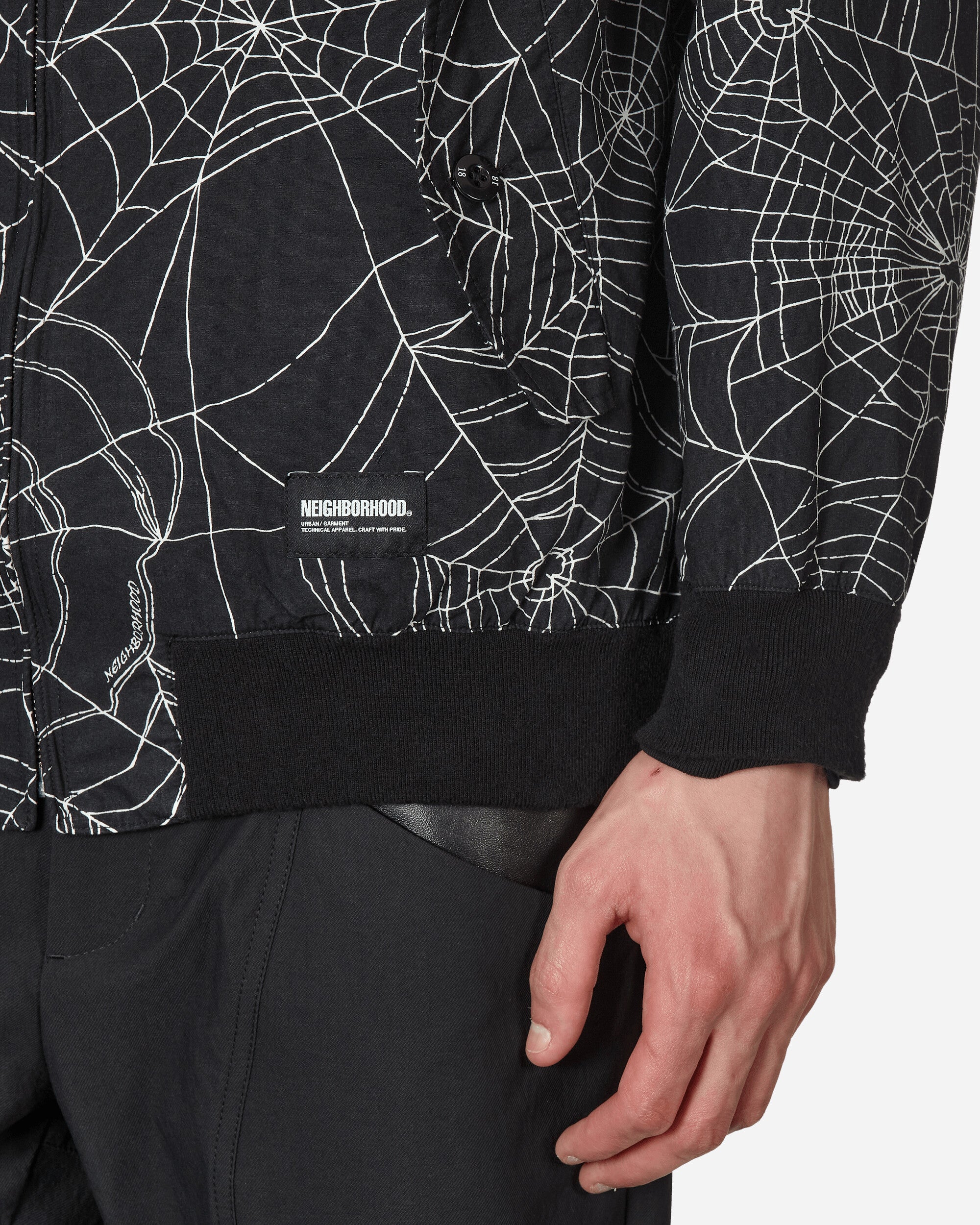 Neighborhood Spiderweb Work Jacket Black Coats and Jackets Jackets 231TSNH-JKM09 BK