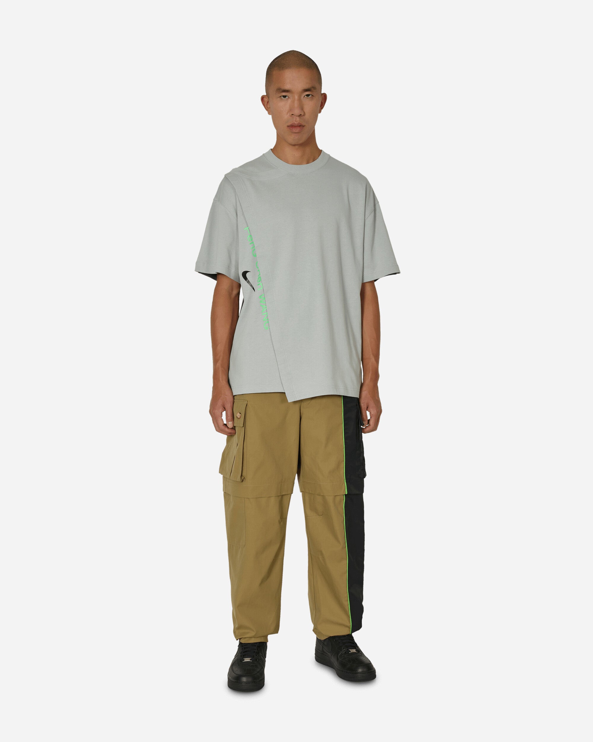 Feng Chen Wang Convertible Cargo Trousers Khaki / Black