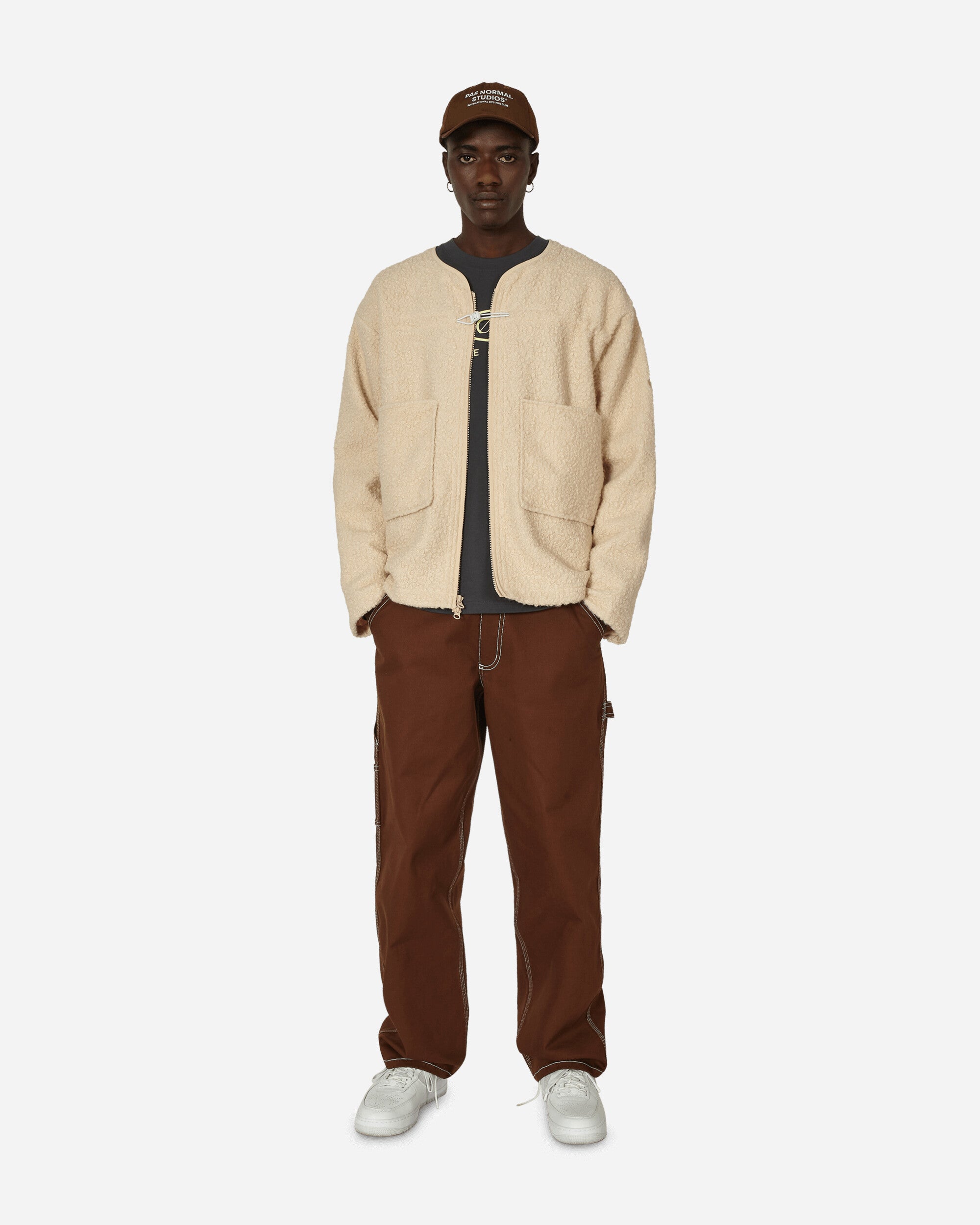 Nike M Nsw Tp Sherpa Jacket Sanddrift/Summit White Coats and Jackets Jackets FB7410-126