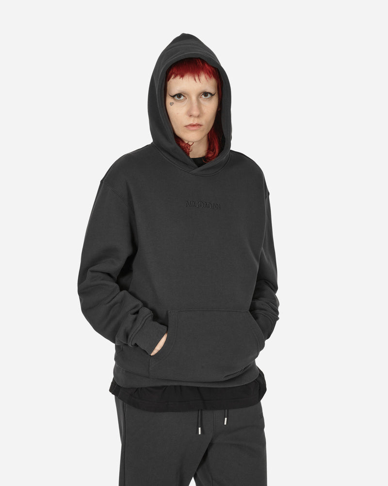 Wordmark Fleece Hooded Sweatshirt Off Noir