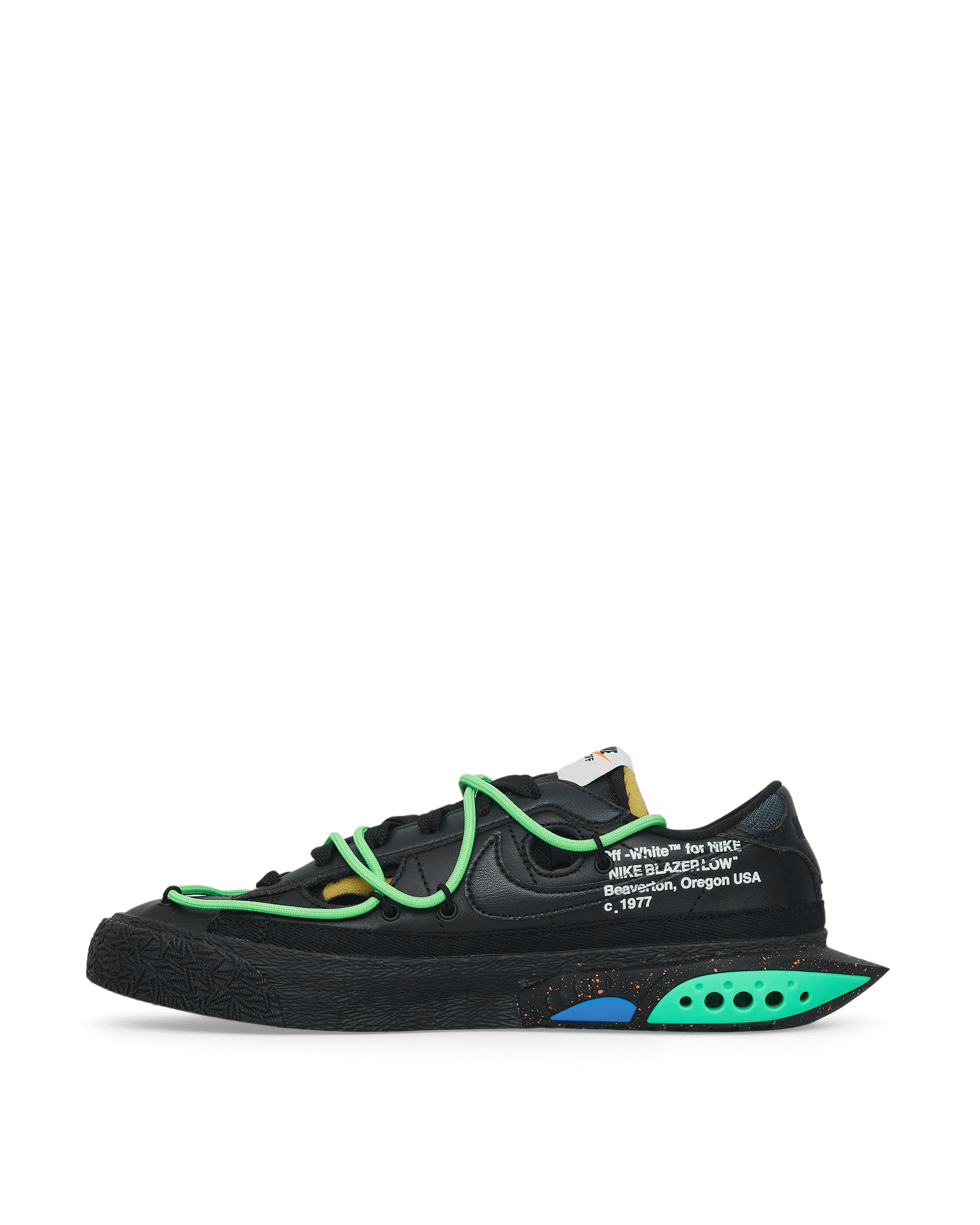 Nike Special Project Blazer Low 77 / Ow Black/Electro Green Sneakers Low DH7863-001