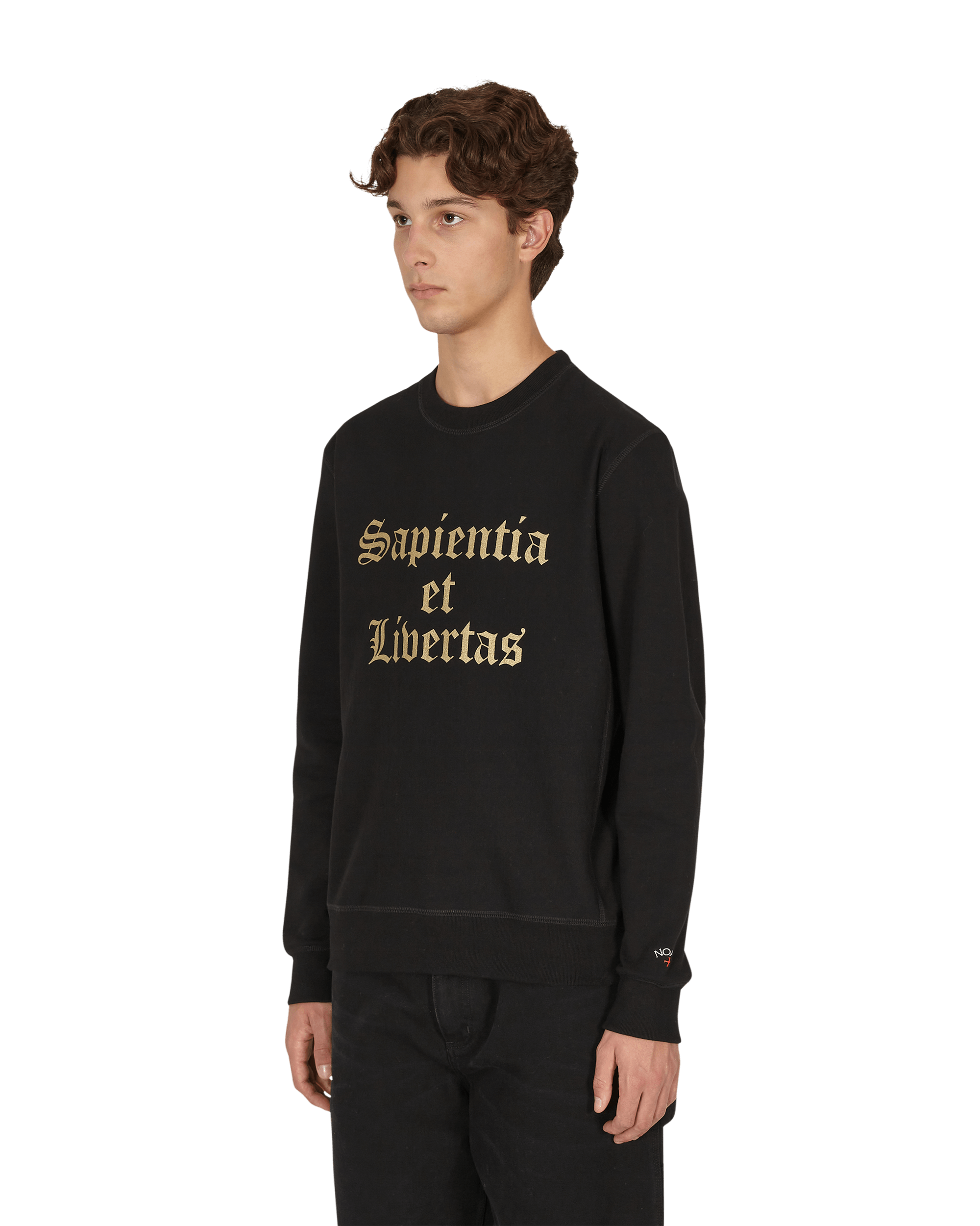 Noah Knowledge Black Sweatshirts Crewneck SS021FW21 BLK