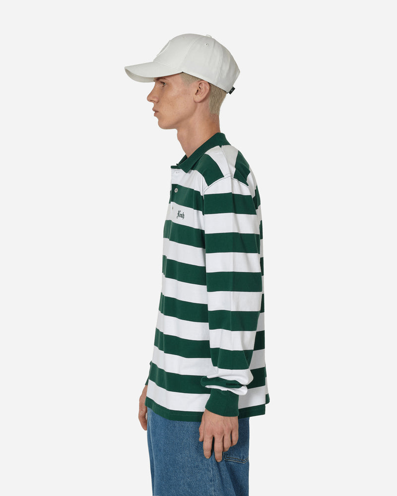 Noah Jersey Long Sleeve Polo Green/White T-Shirts Polo KN132FW23 FGN