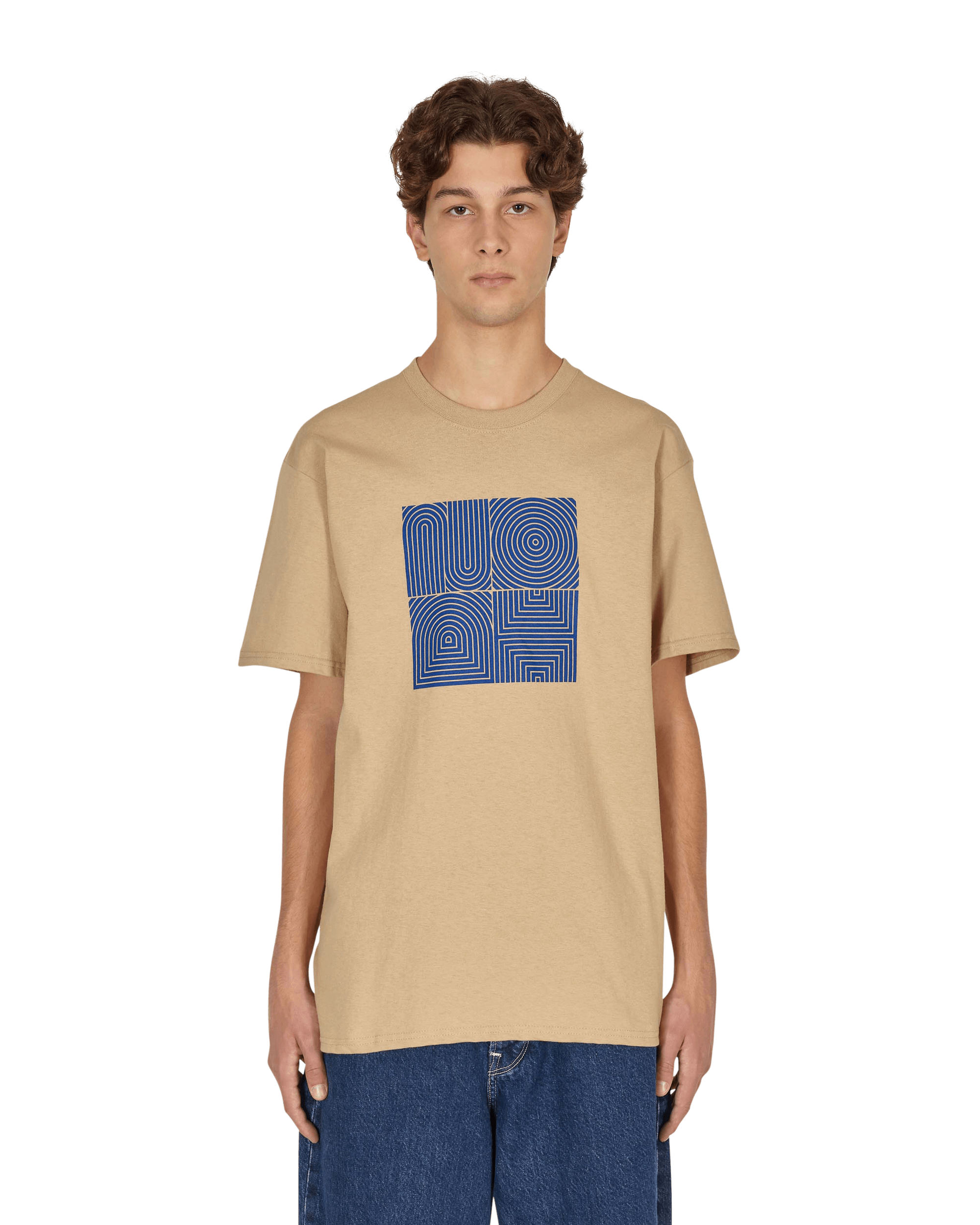 Noah Fingerprint Sand T-Shirts Shortsleeve T021FW21 SND