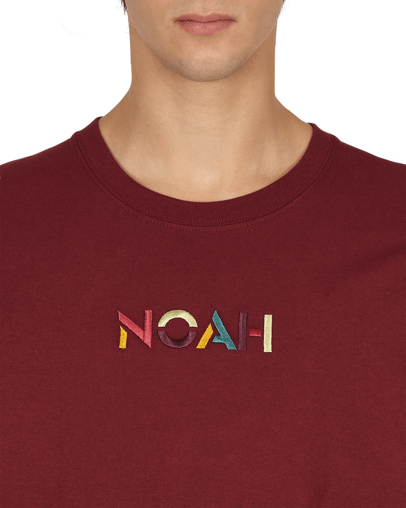 Noah Sign Tee Athletic Maroon T-Shirts Shortsleeve T010FW21 AMN