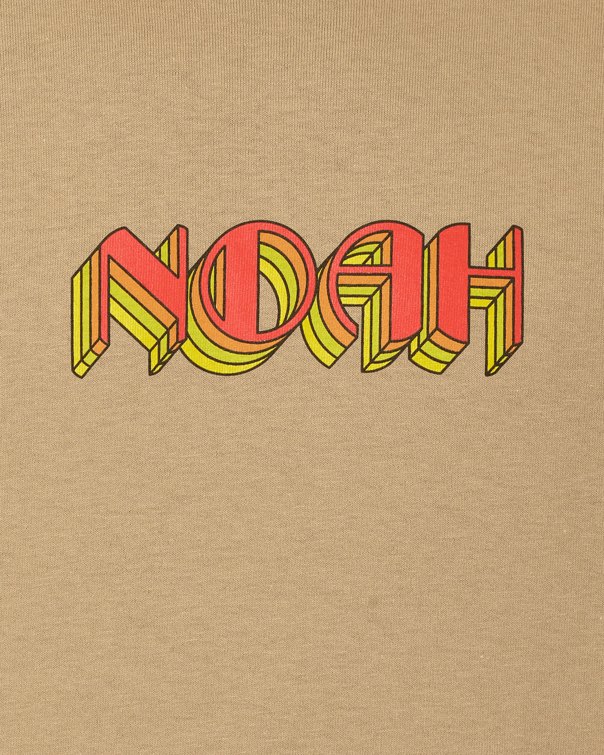 Noah Stack Logo Tee Sand T-Shirts Shortsleeve T129SS23 SND