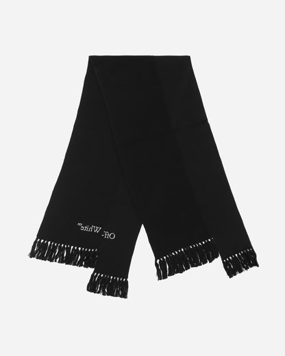 Off-White Glitch Bookish Knit Scarf Black/White Gloves and Scarves Scarves and Warmneck OMMA051F23KNI001 1001