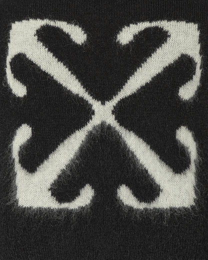 Off-White Mohair Arrow Knit Crewneck Black/Beige Knitwears Sweaters OMHE170F23KNI0011 1061