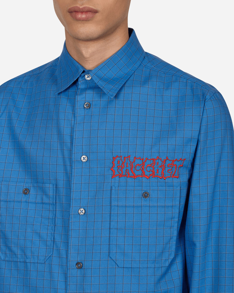 Paccbet Two Pocket Logo Shirt Woven Blue Shirts Longsleeve PACC10B005 1