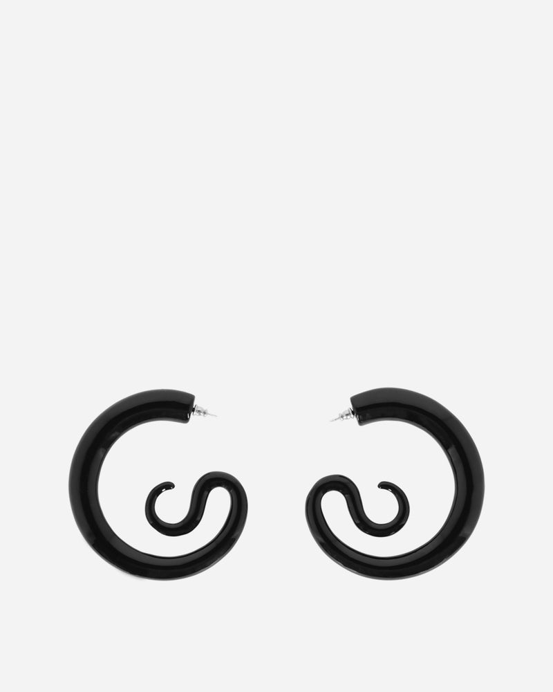 Extra Large Serpent Hoops Black