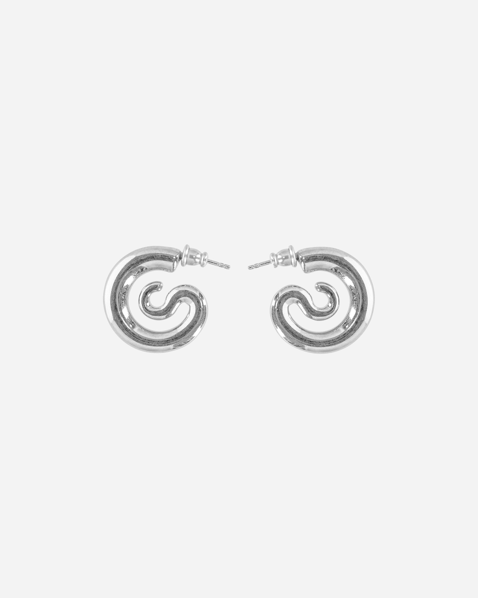 Panconesi Wmns Serpent Hoops Xs Silver Jewellery Earrings F23-EA027-P 3