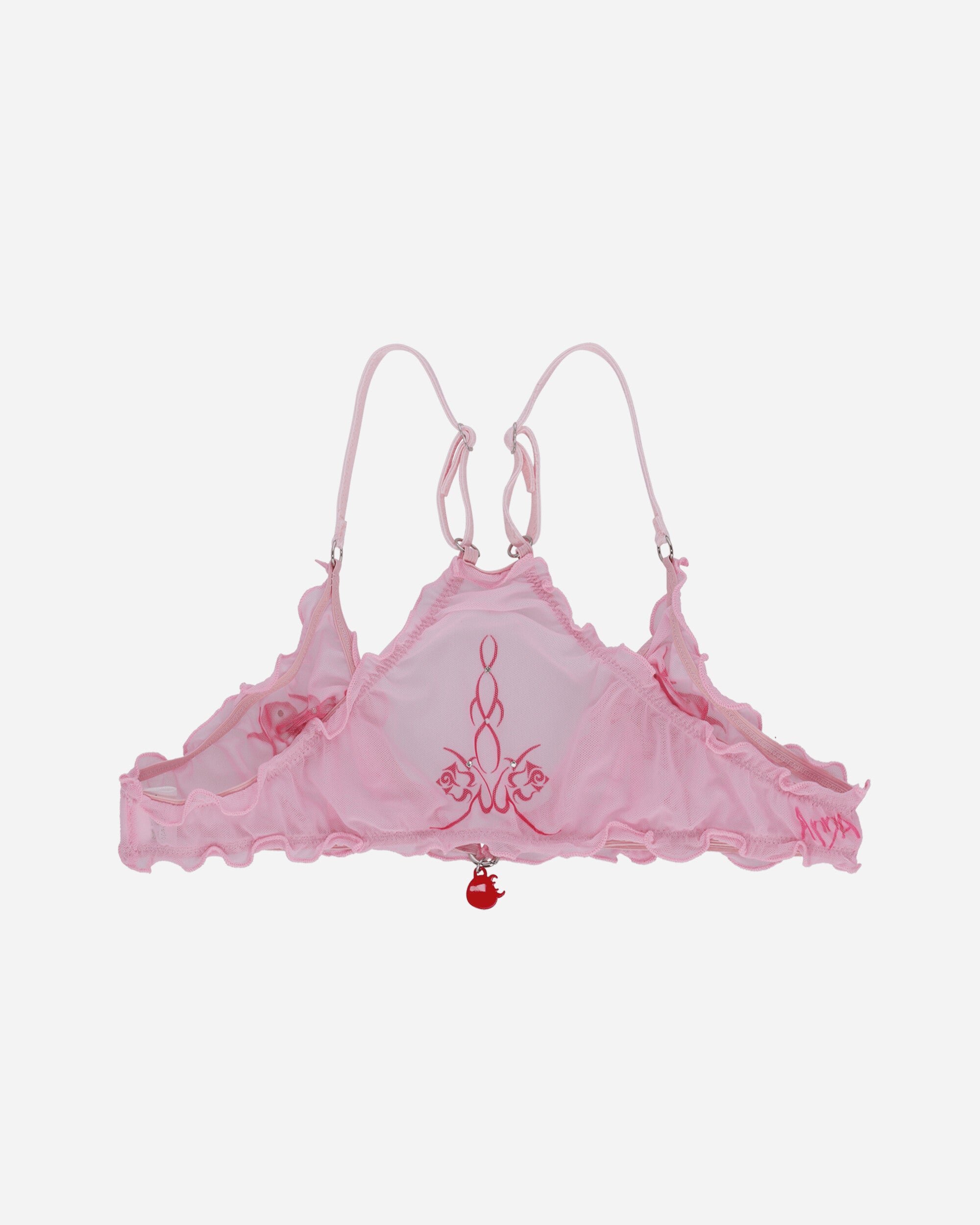 Tribal Rose Sporty Bra Pink / Red