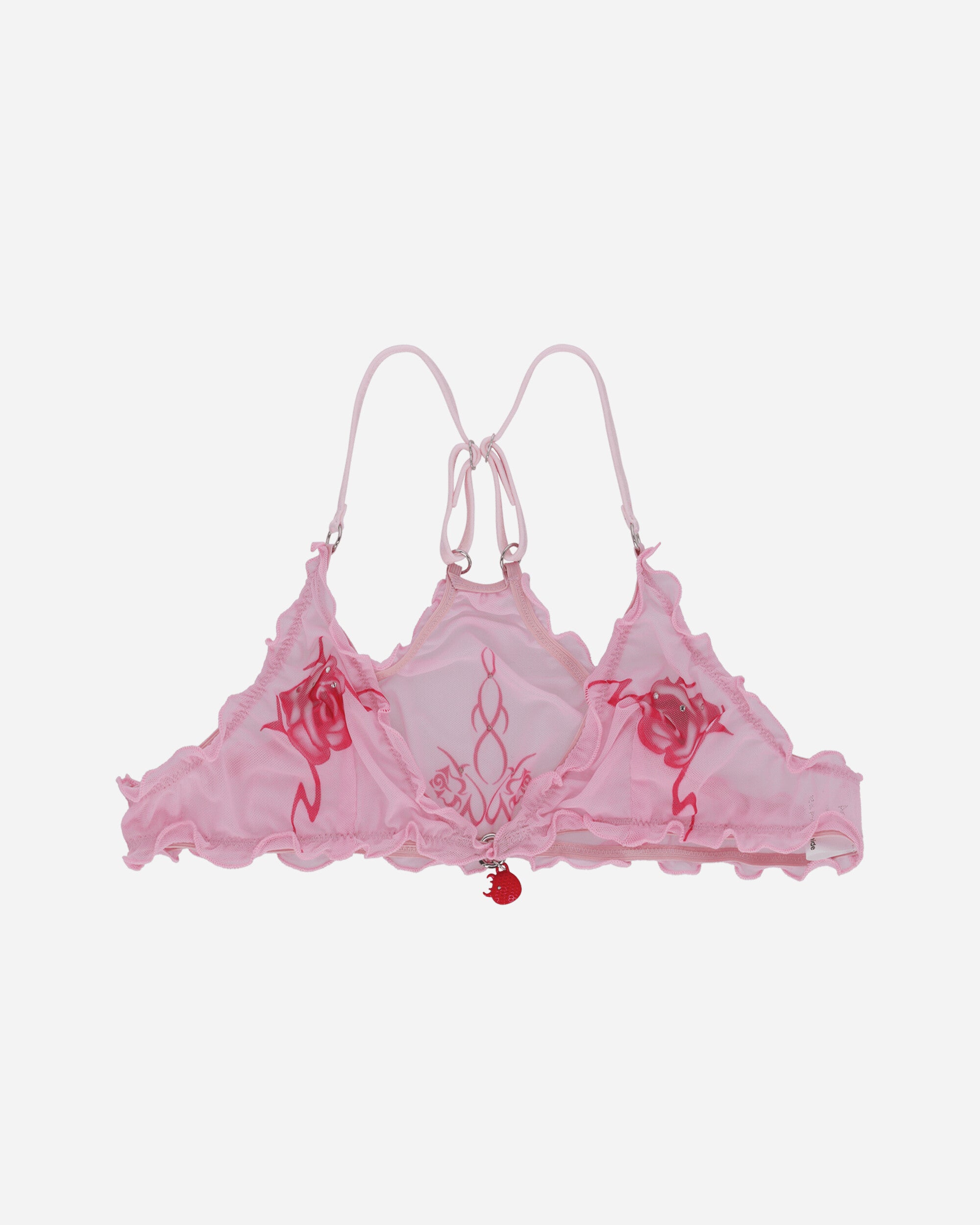 Tribal Rose Sporty Bra Pink / Red