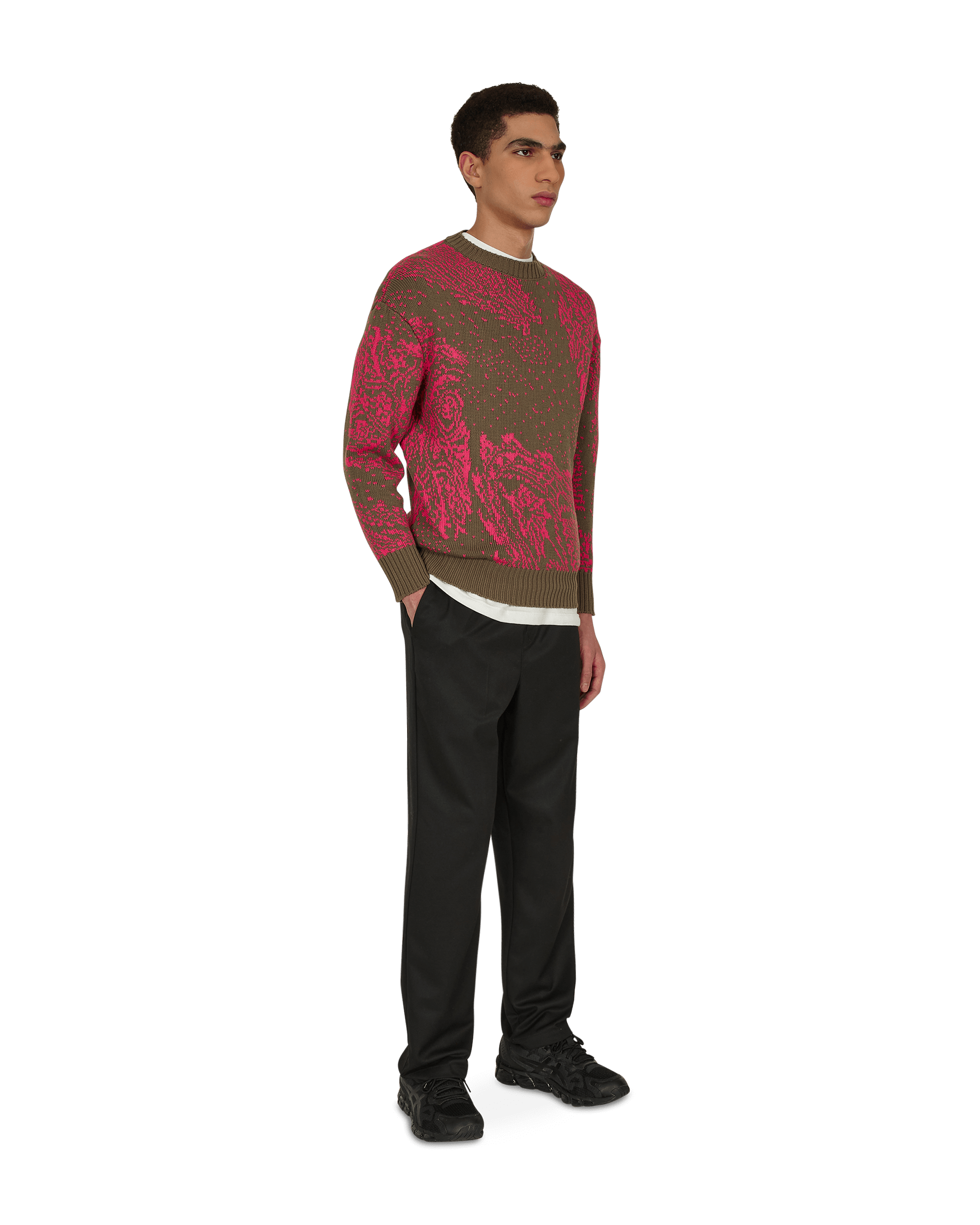 Paria Farzaneh Chocolate Multi Knitwears Sweaters PFK0009 001