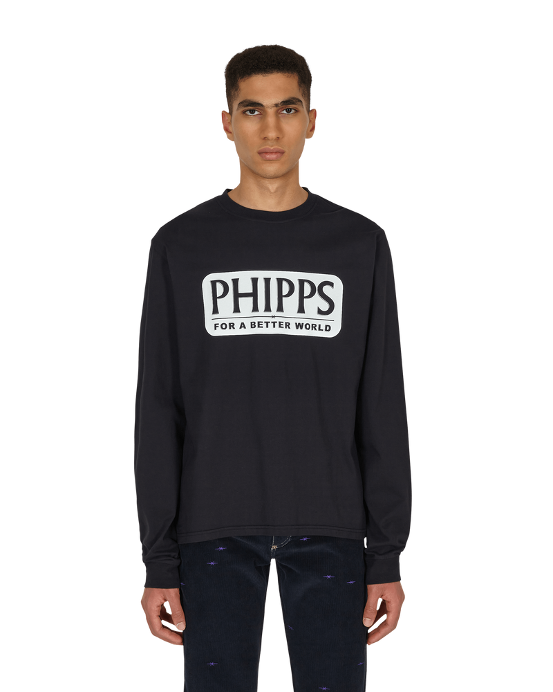 Phipps Logo Graphic Navy Gd Shirts Longsleeve T003MA2J0006 06003