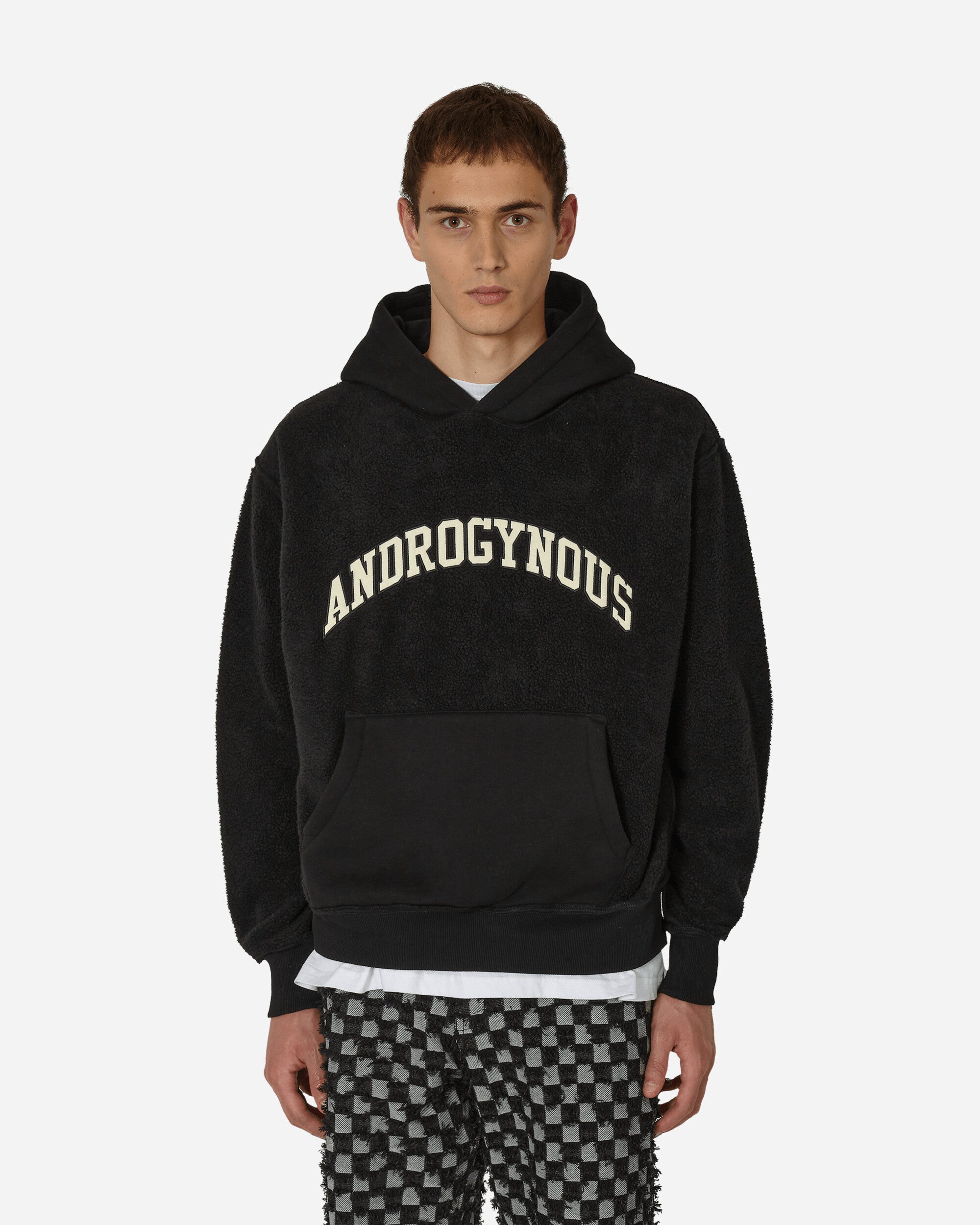Androgynous Hooded Sweatshirt Black