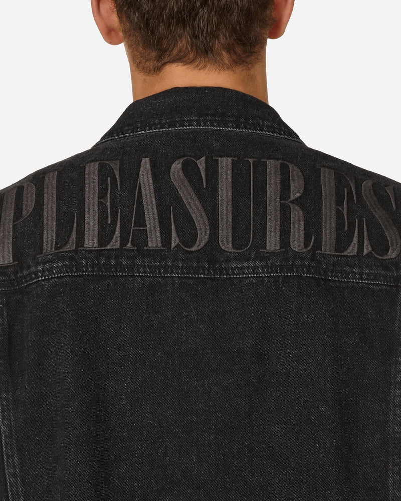 Pleasures Mileage Denim Trucker Jacket Black Coats and Jackets Jackets P23F010 BLACK
