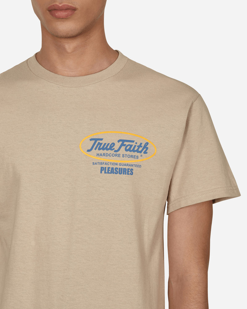 Pleasures Faith T-Shirt Sand T-Shirts Shortsleeve P22F058 SAND