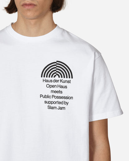 Public Possession Open Haus Tee White T-Shirts Shortsleeve PPOPENTEE 001