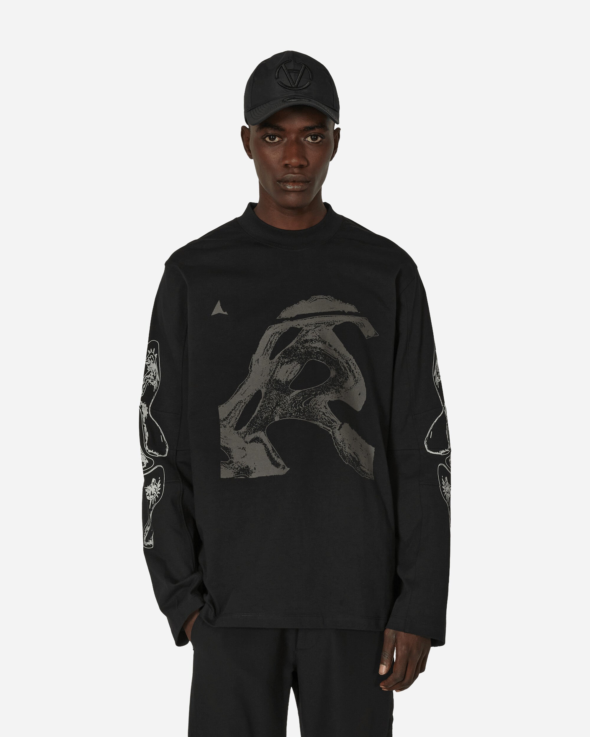 Graphic Longsleeve T-Shirt Black