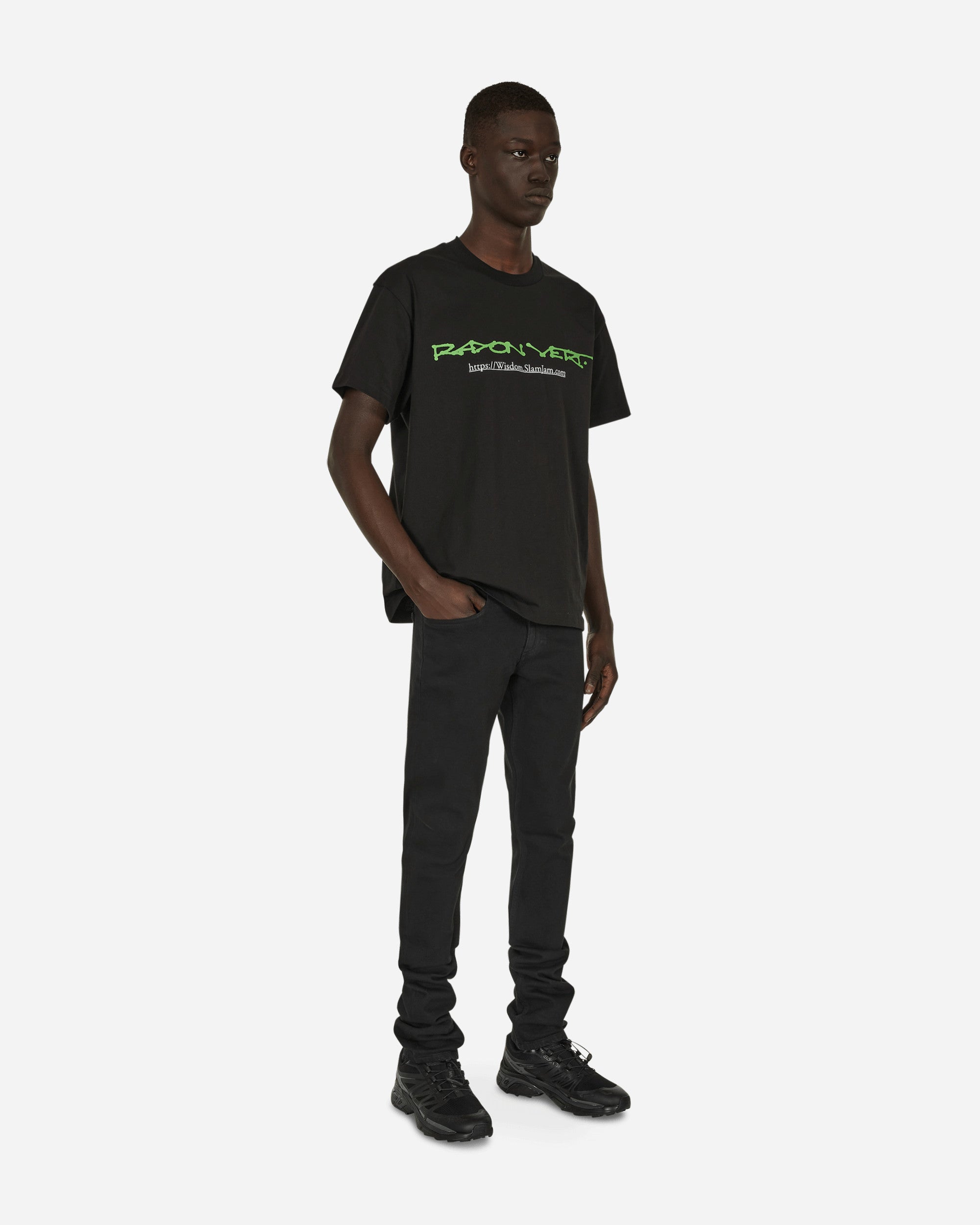 Rayon Vert W3W Website Logo  T-Shirt Black T-Shirts Shortsleeve 21WRVTS01 BLACK