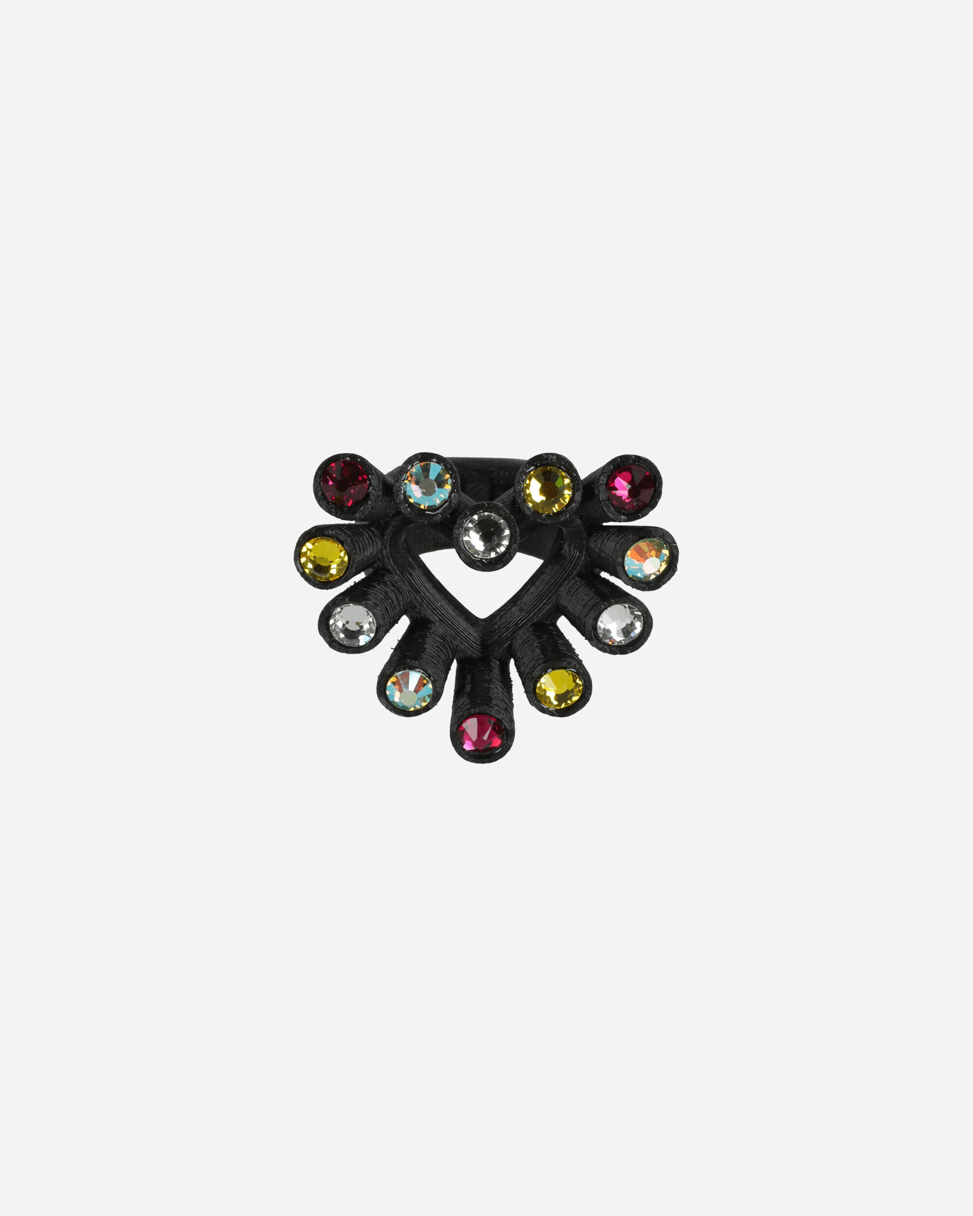 Roussey Wmns Single Luv Ring Exclusive Multi Black Exclu Jewellery Rings F22R03 1