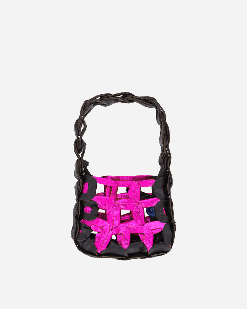 Mini Links Tote Bag Brown / Pink