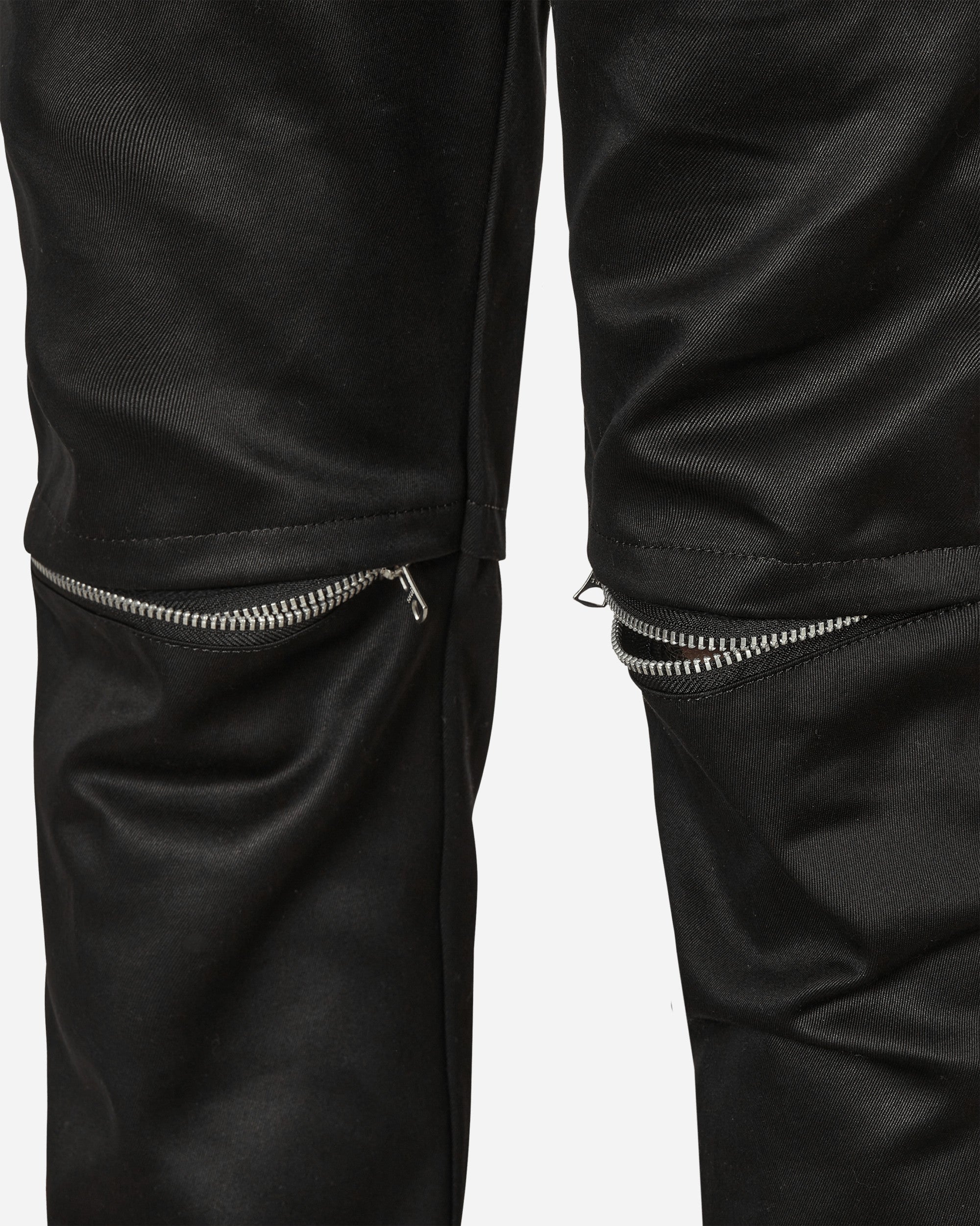 Sacai Cotton Chino Knee Zip Pants Black Pants Trousers 22-02822M 001