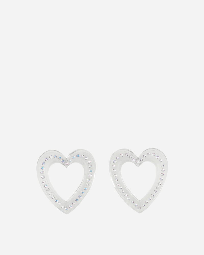 Big Heart Earrings Transparent