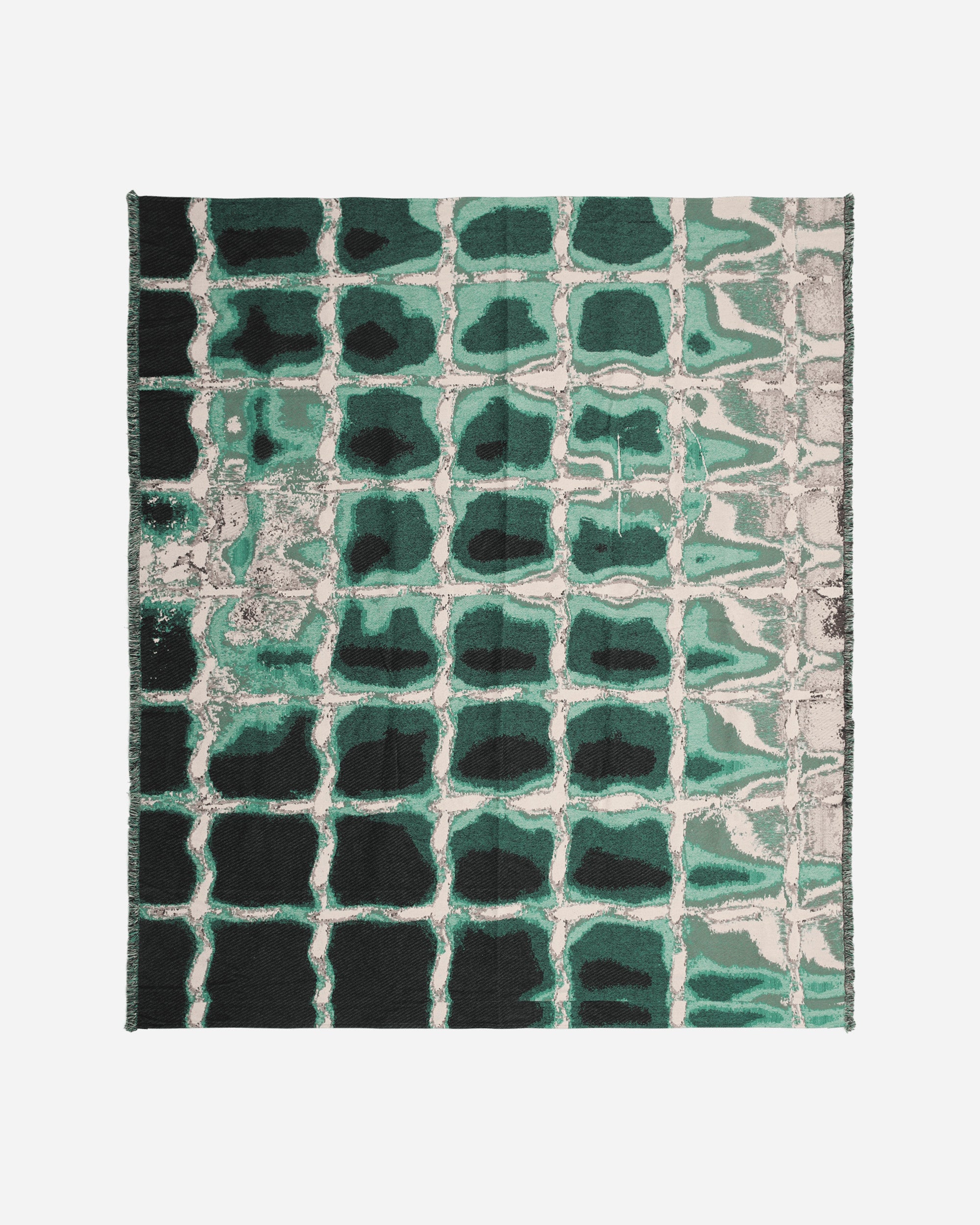 Serapis Green Grid Blanket Green Homeware Design Items HW1-BL-2  001