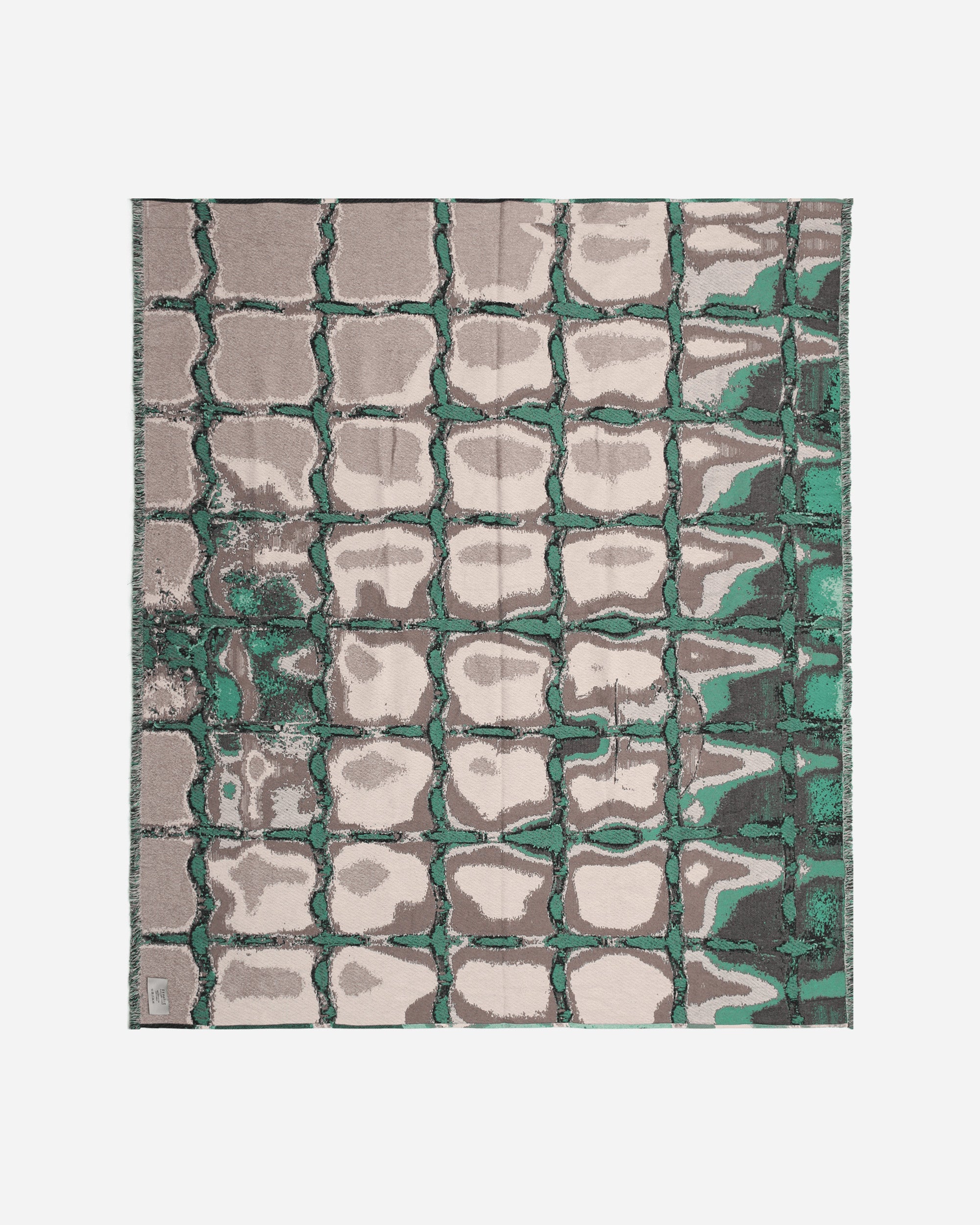 Serapis Green Grid Blanket Green Homeware Design Items HW1-BL-2  001