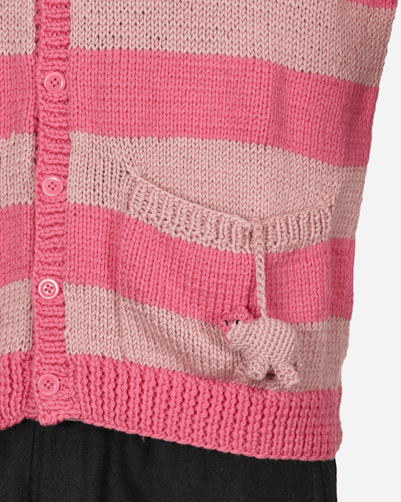 Sky High Farm Hand Knit Pig Cardigan Knit Pink Knitwears Cardigans SHF02N005 1