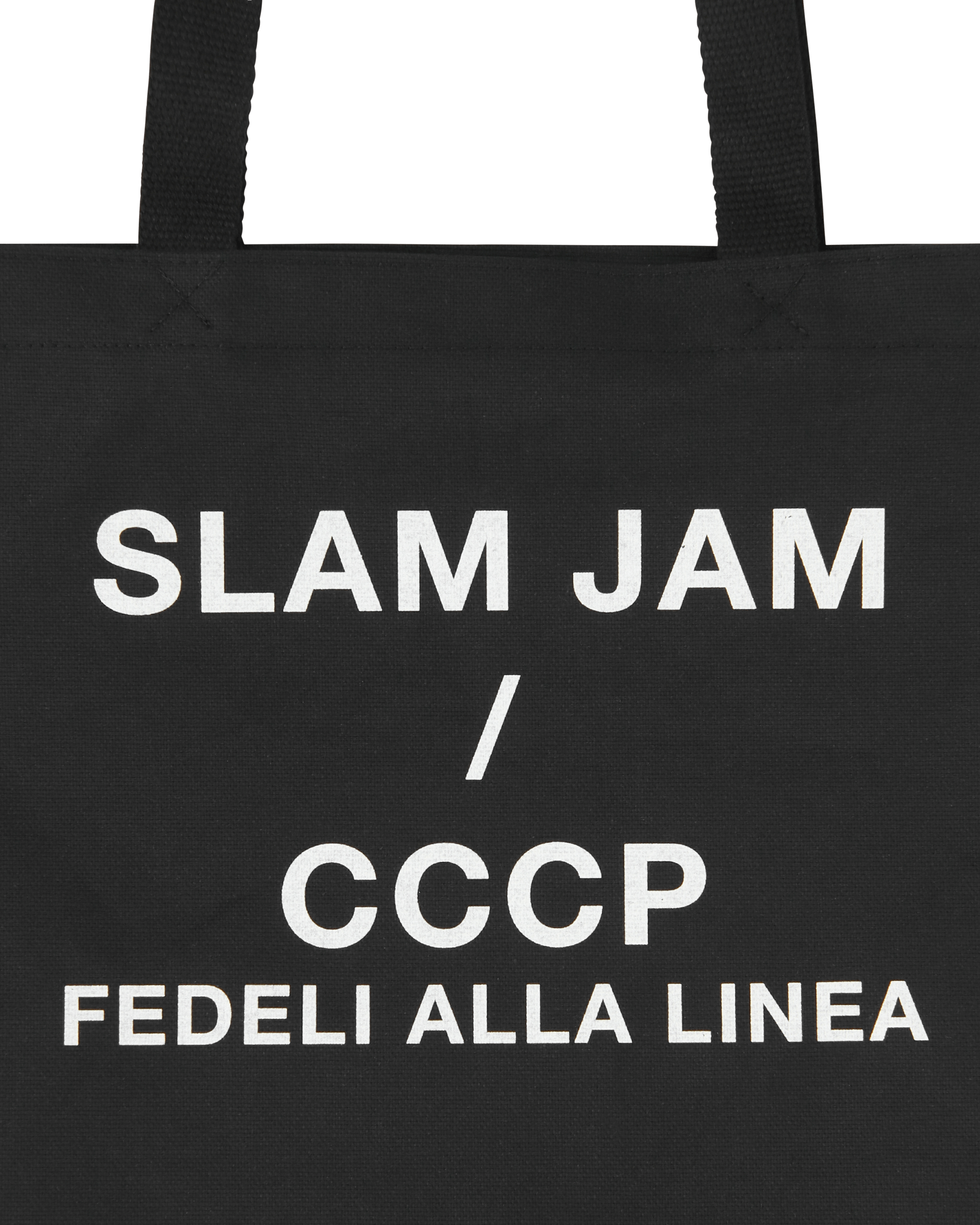 Slam Jam CCCP FEDELI ALLA LINEA - TOTE BAG BLACK Bags and Backpacks Tote SJAUBG01OT02 BLK001