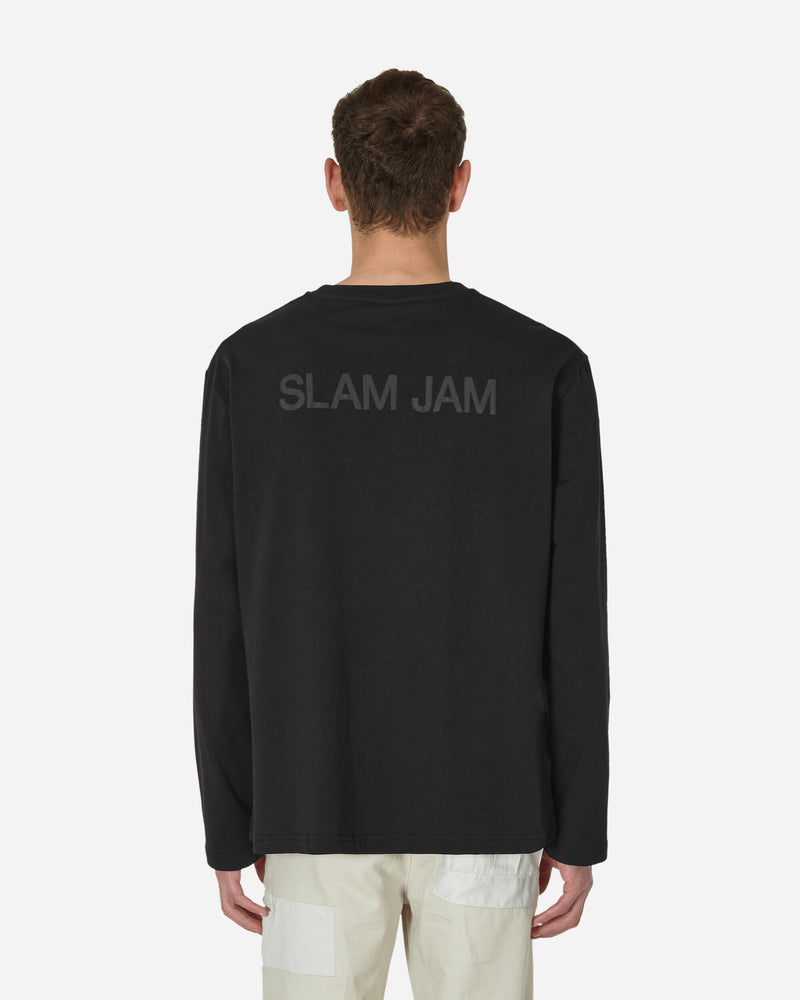 Slam Jam Graphic Ls Tee Black Shirts Longsleeve SBMW007FA04 BLK0001