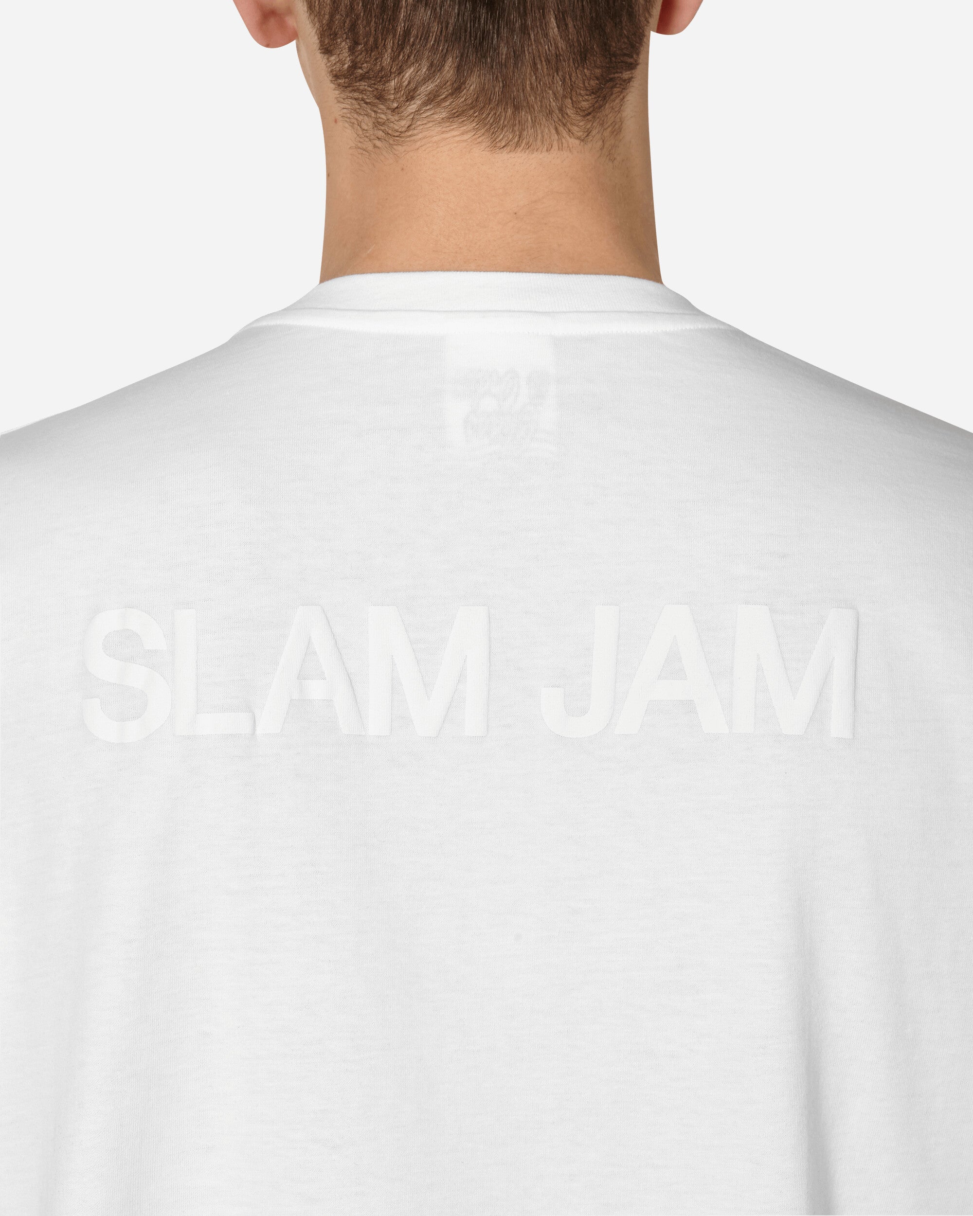 Slam Jam Graphic Ls Tee White Shirts Longsleeve SBMW007FA04 WTH0001